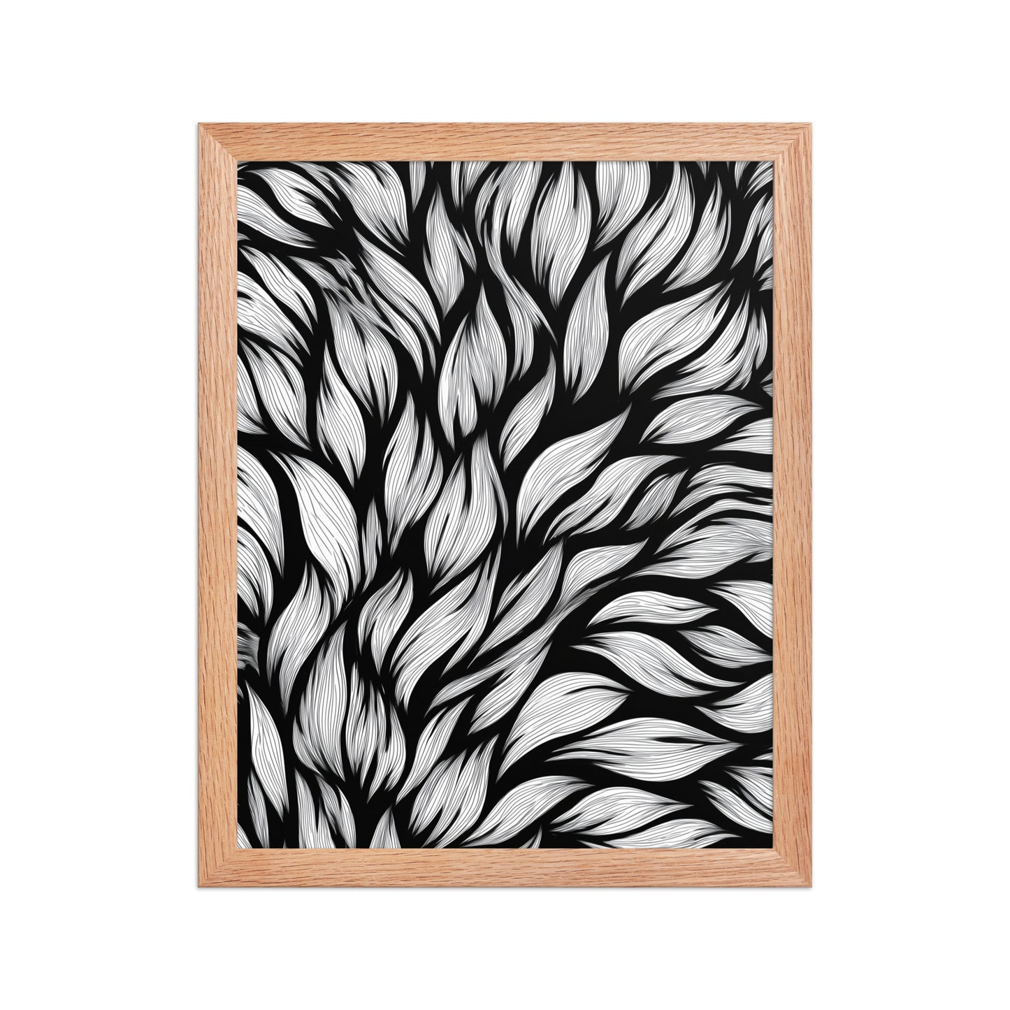 Bold leaves canvas