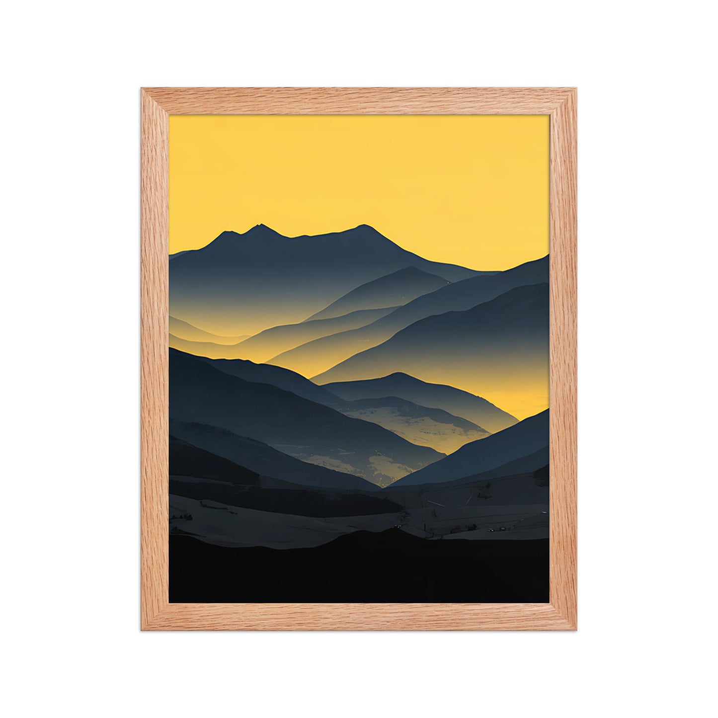 Yellow glow canvas