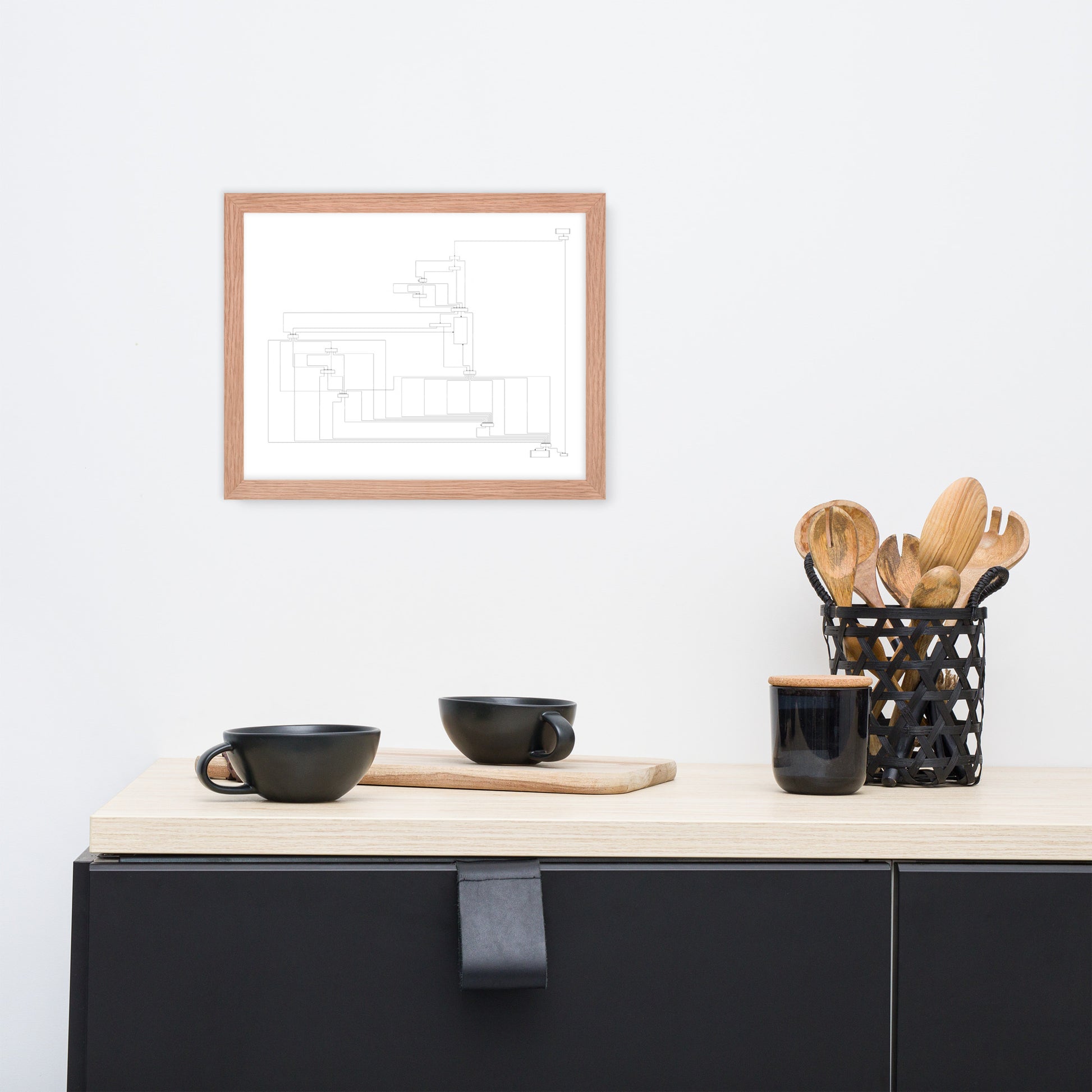 User Flow Abstract Canvas Wall Art 