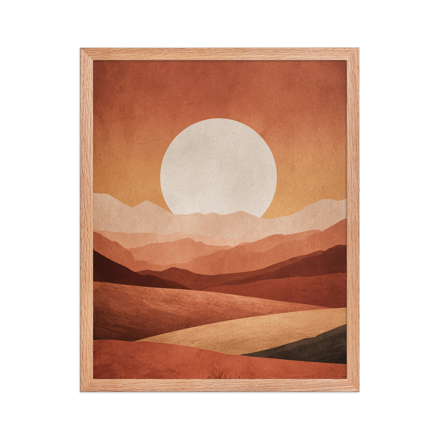 Minimal landscape canvas