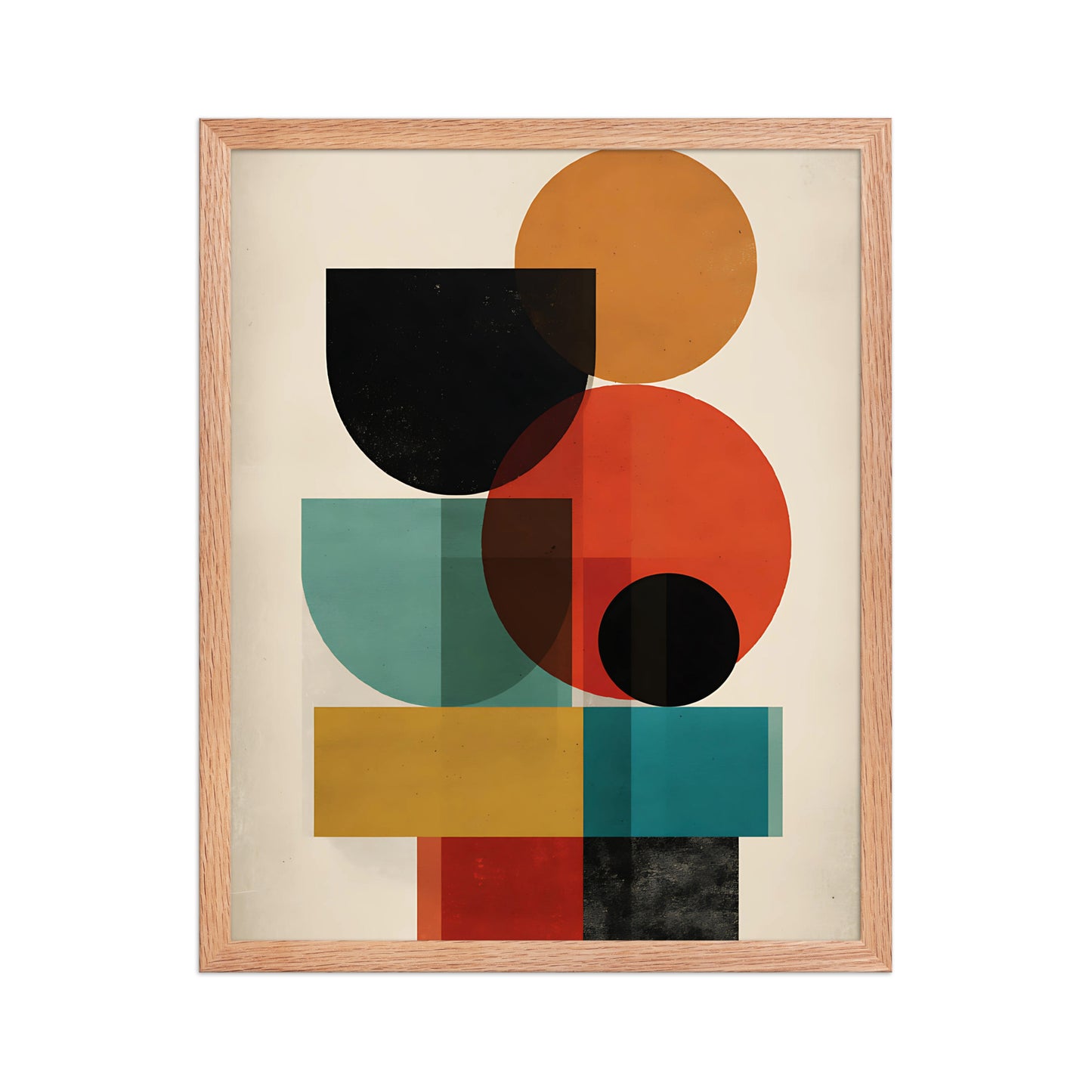 Shapes in colour canvas