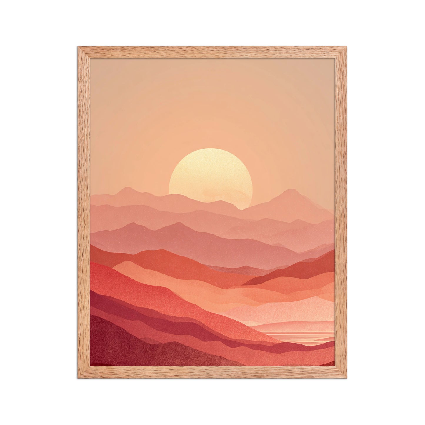 Layered Sunset Landscape