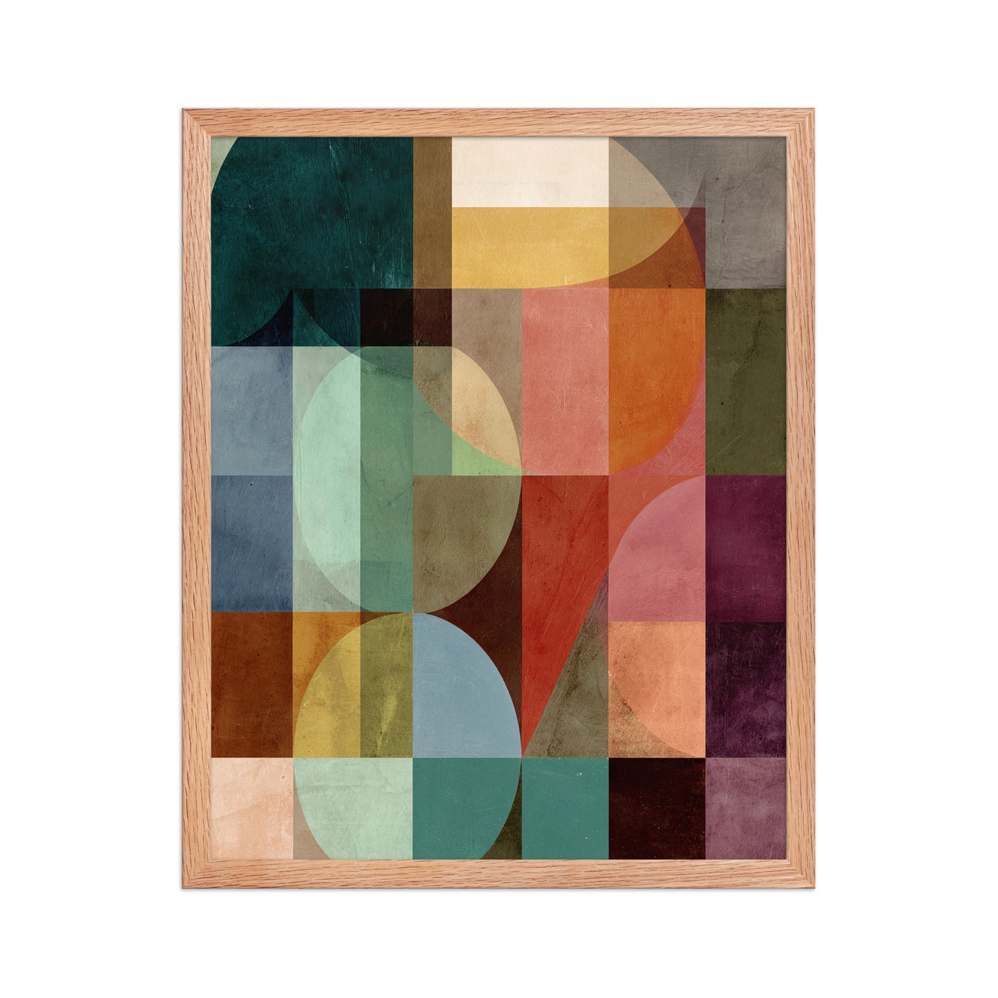 Colourful shapes canvas