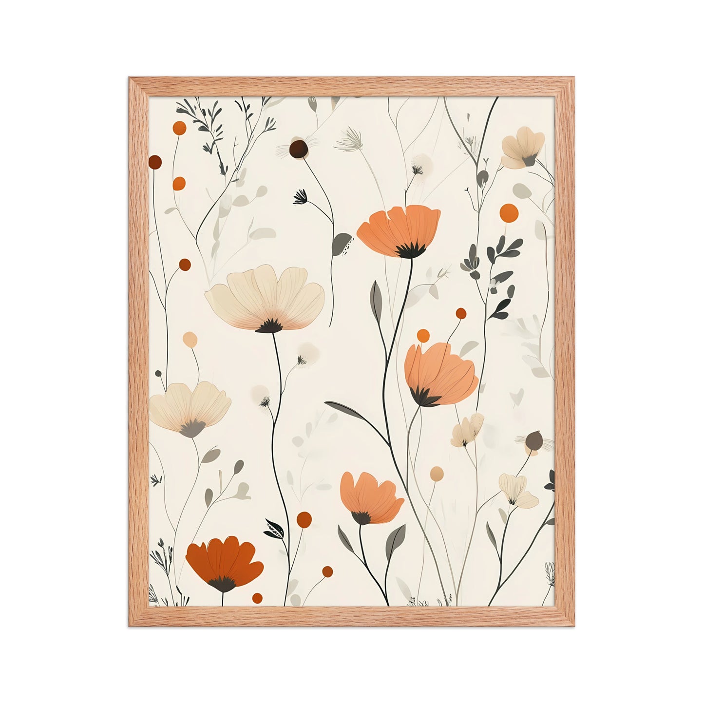Floral boho canvas