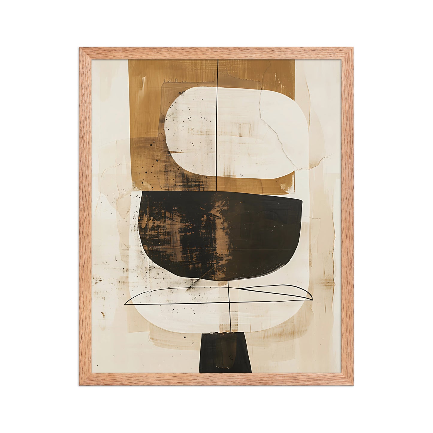 Neutral abstract canvas