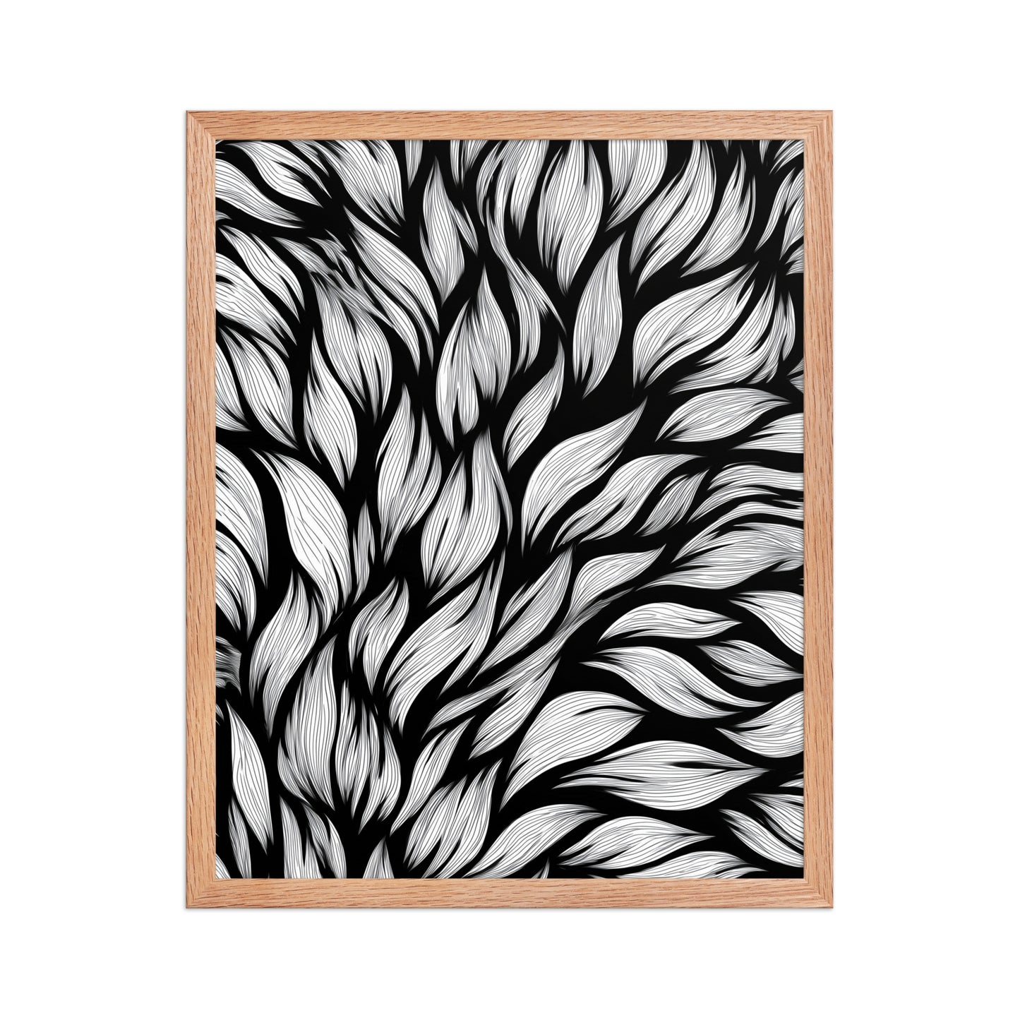 Bold leaves canvas