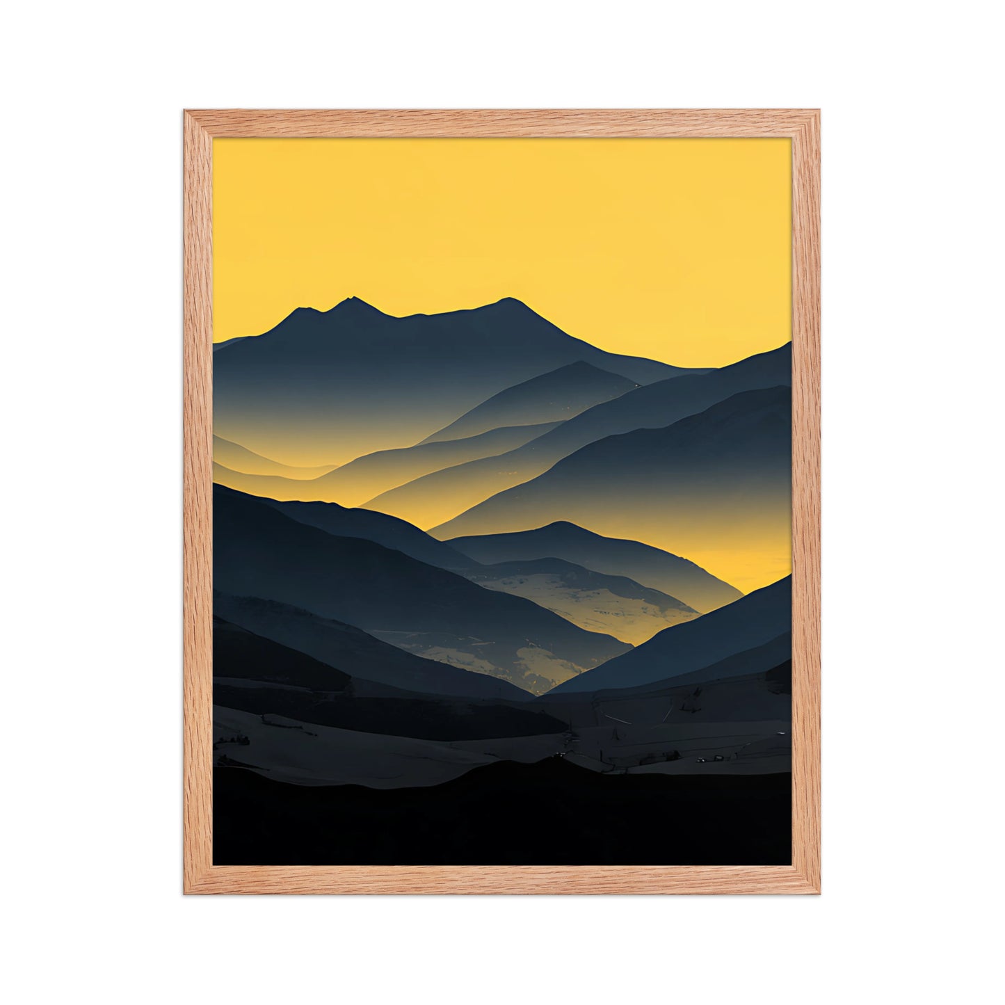 Yellow glow canvas