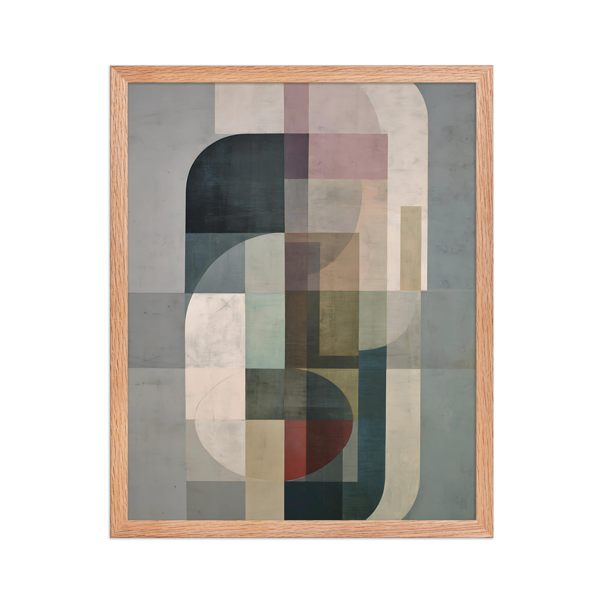 Neutral Shapes Canvas Wall Art Minimalist Decor