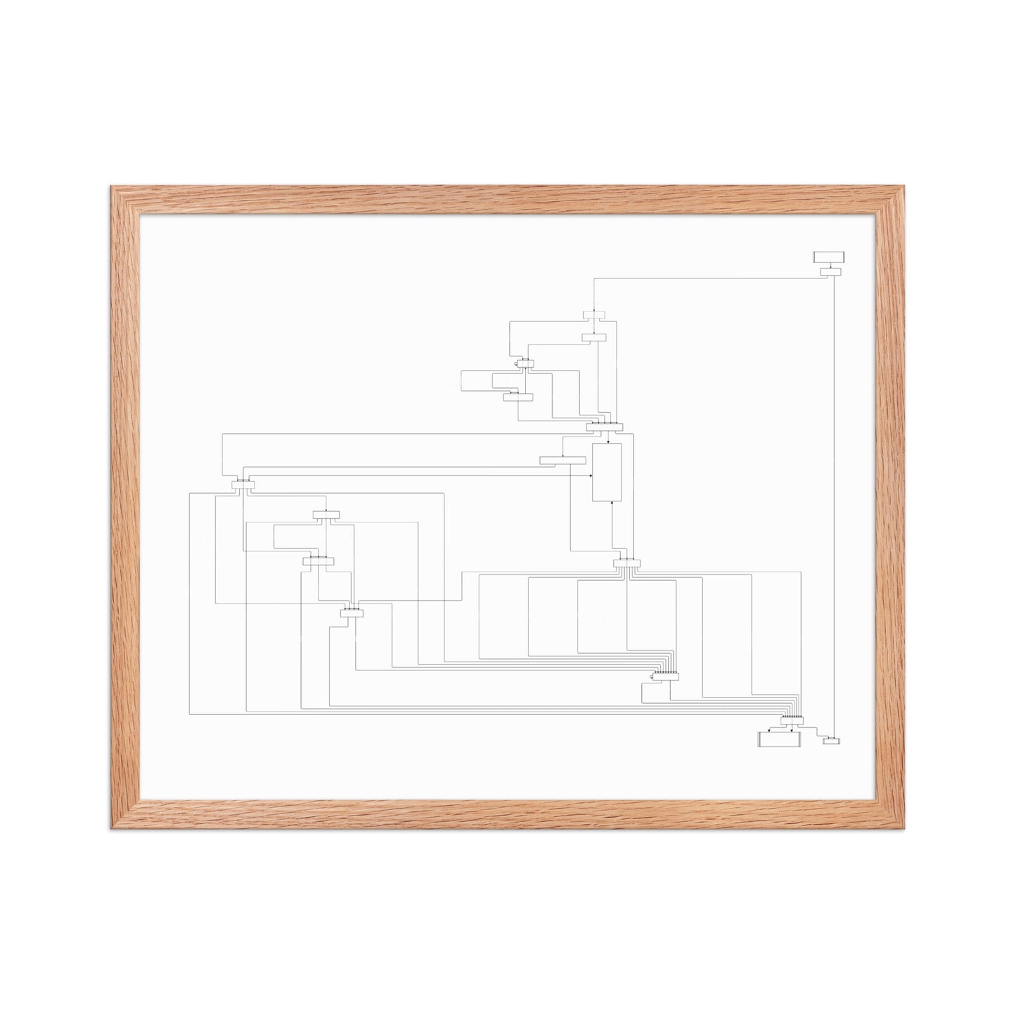 User Flow Abstract Canvas Wall Art 