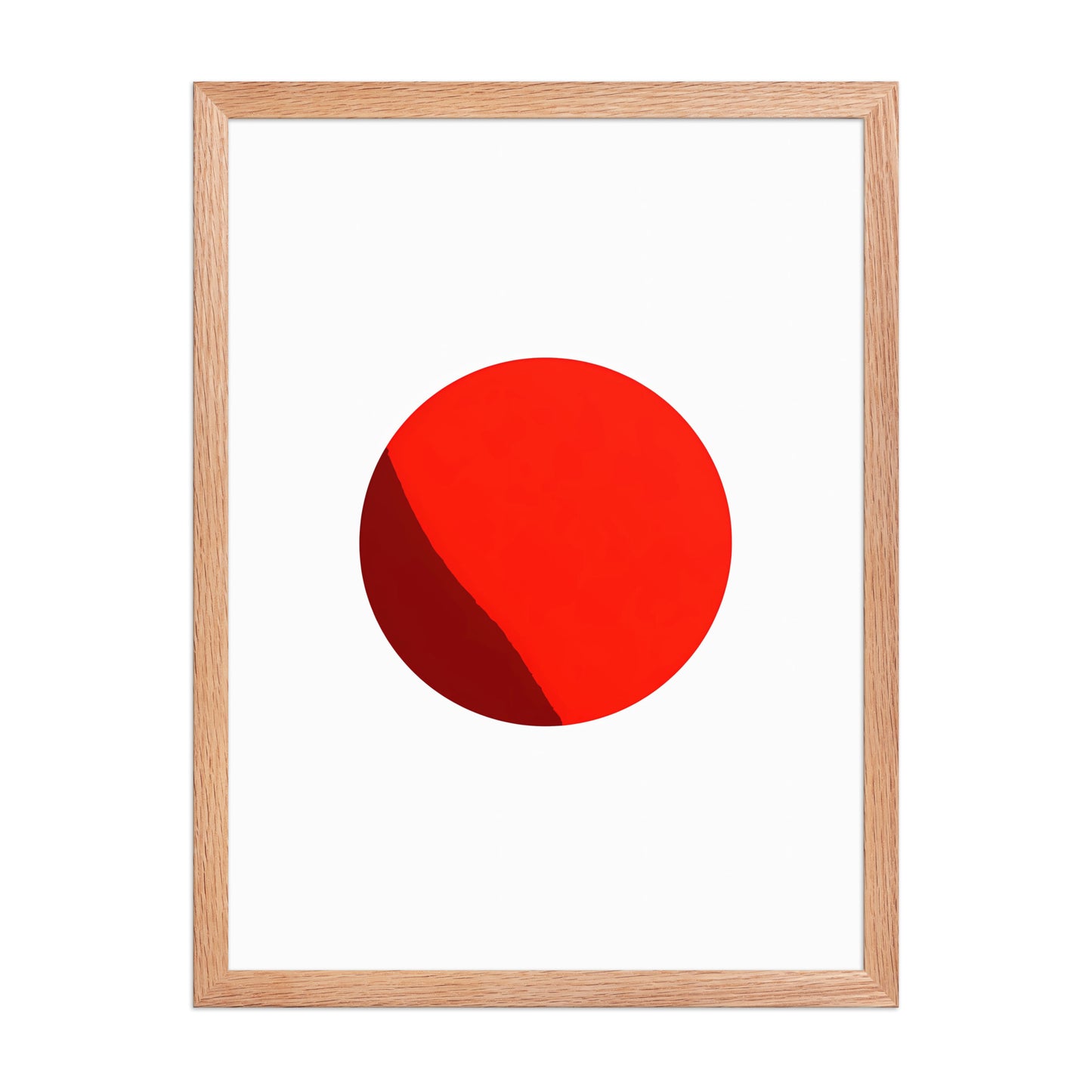 Minimalist red colour pop canvas