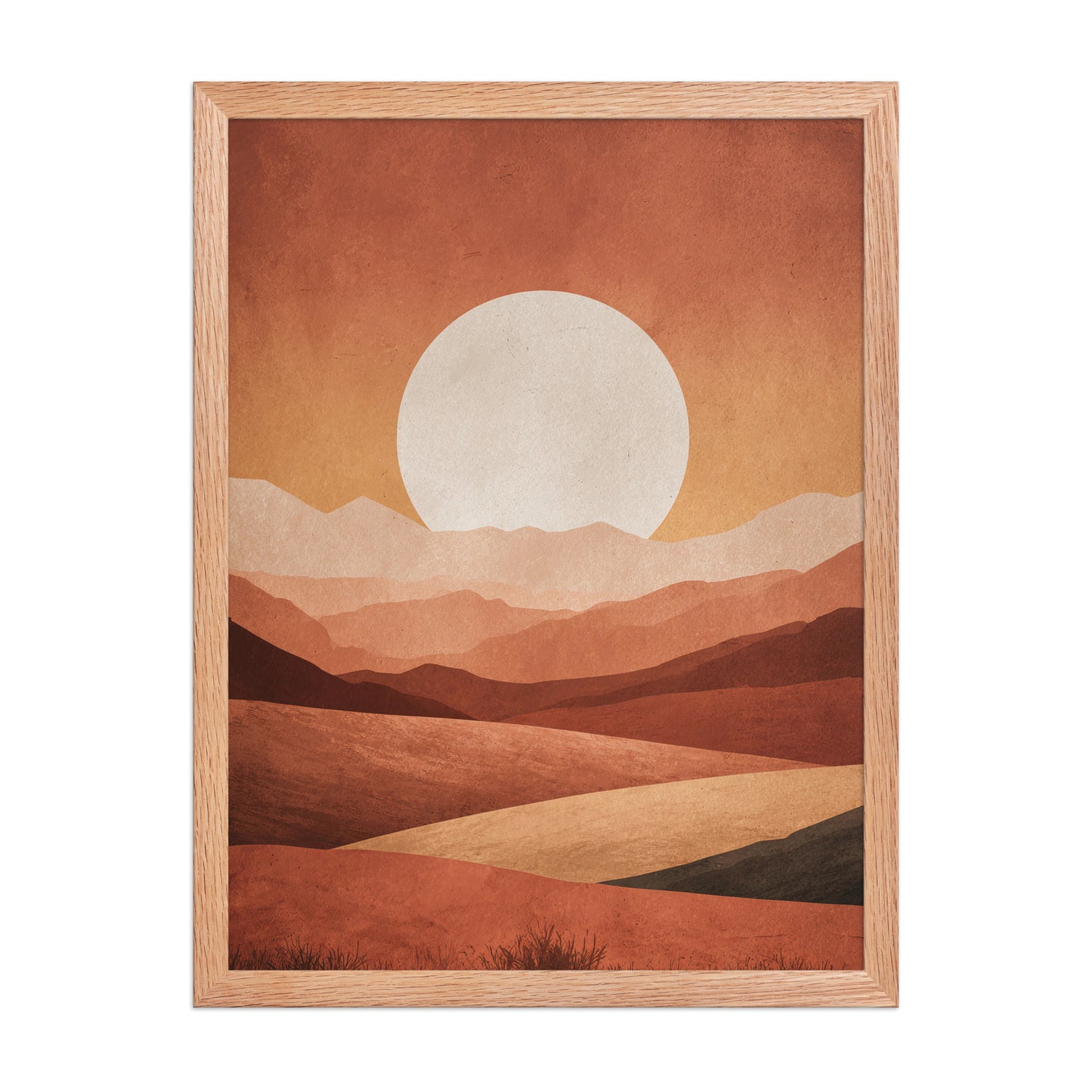Minimal landscape canvas