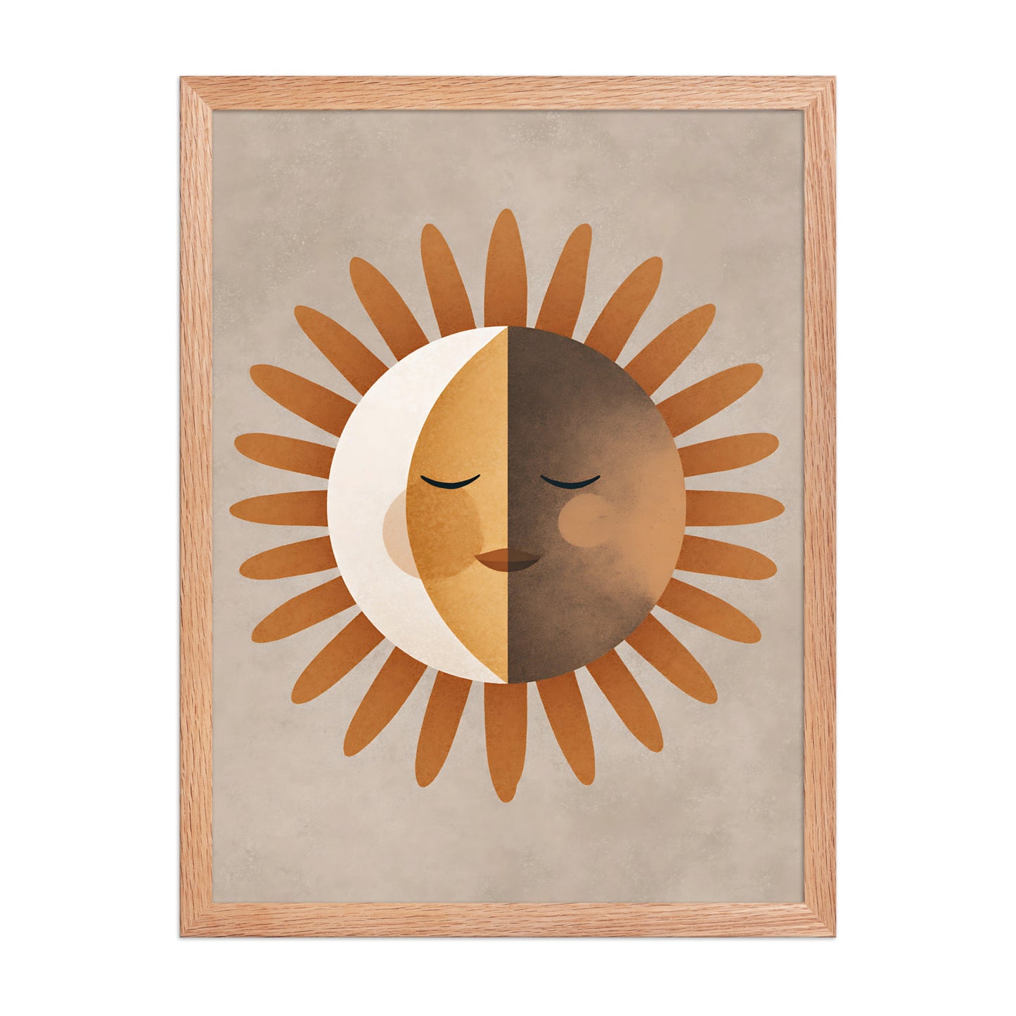 Boho sun canvas