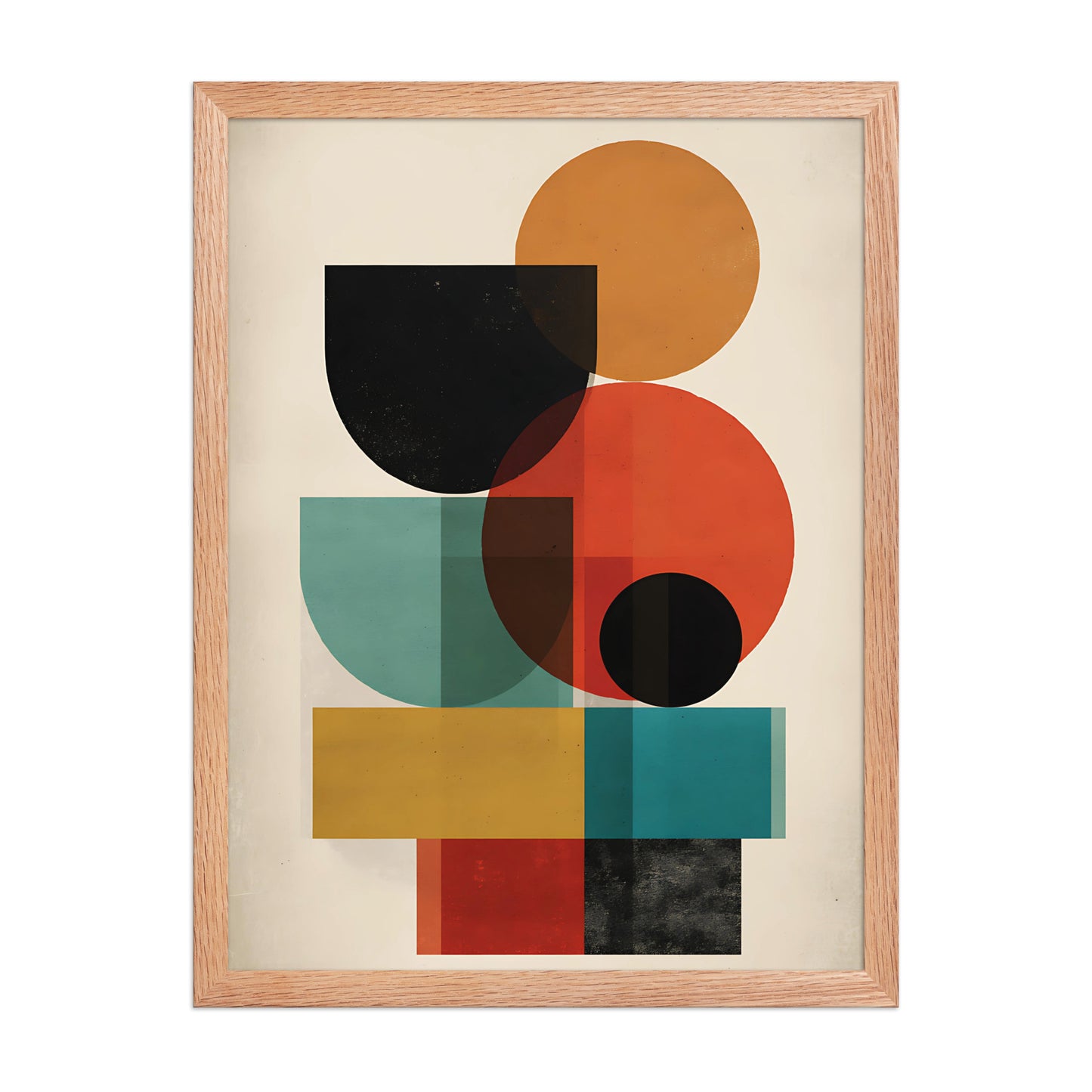 Shapes in colour canvas