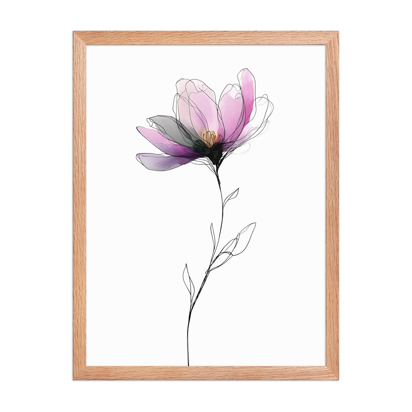 Colourful flower canvas