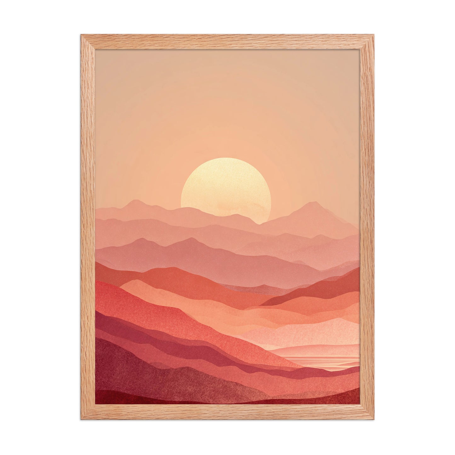 Layered Sunset Landscape