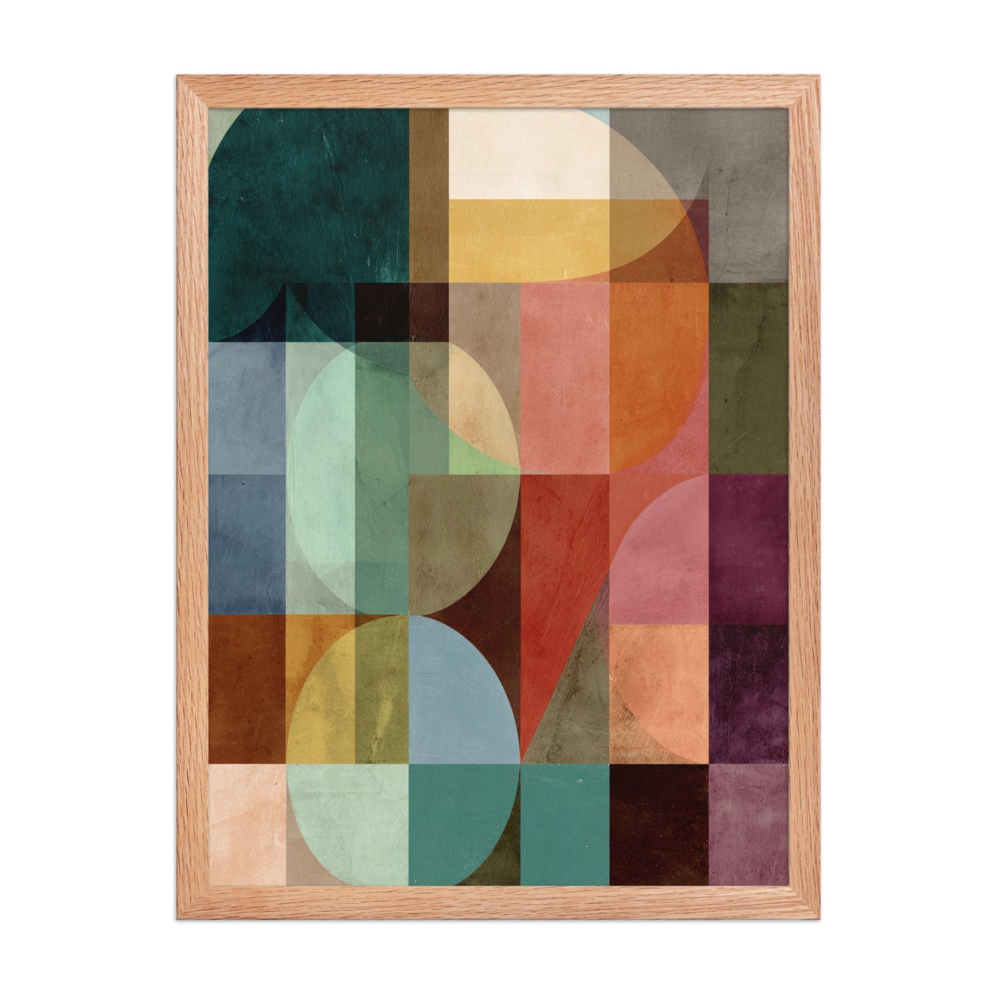 Colourful shapes canvas