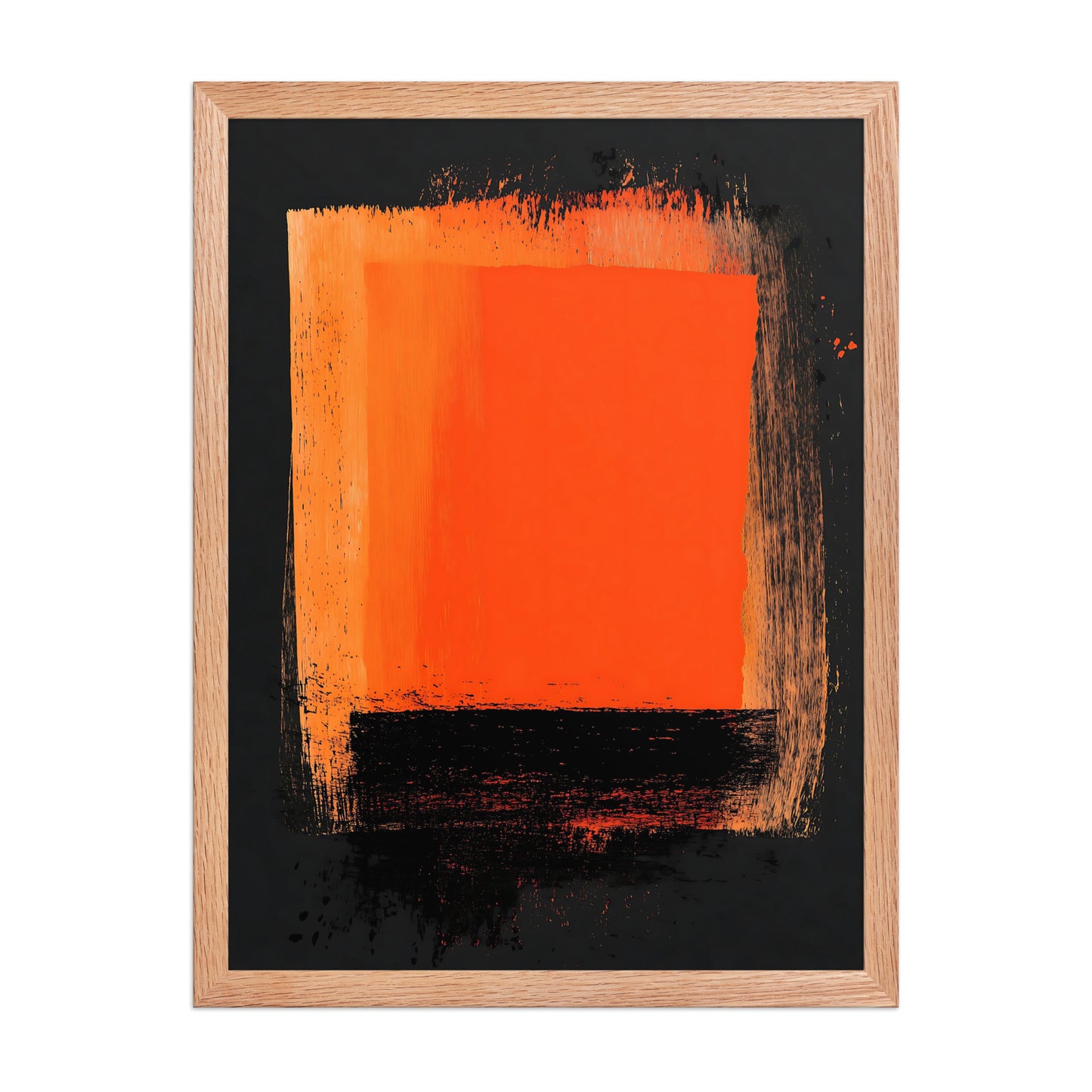 Product mockupOrange and black canvas
