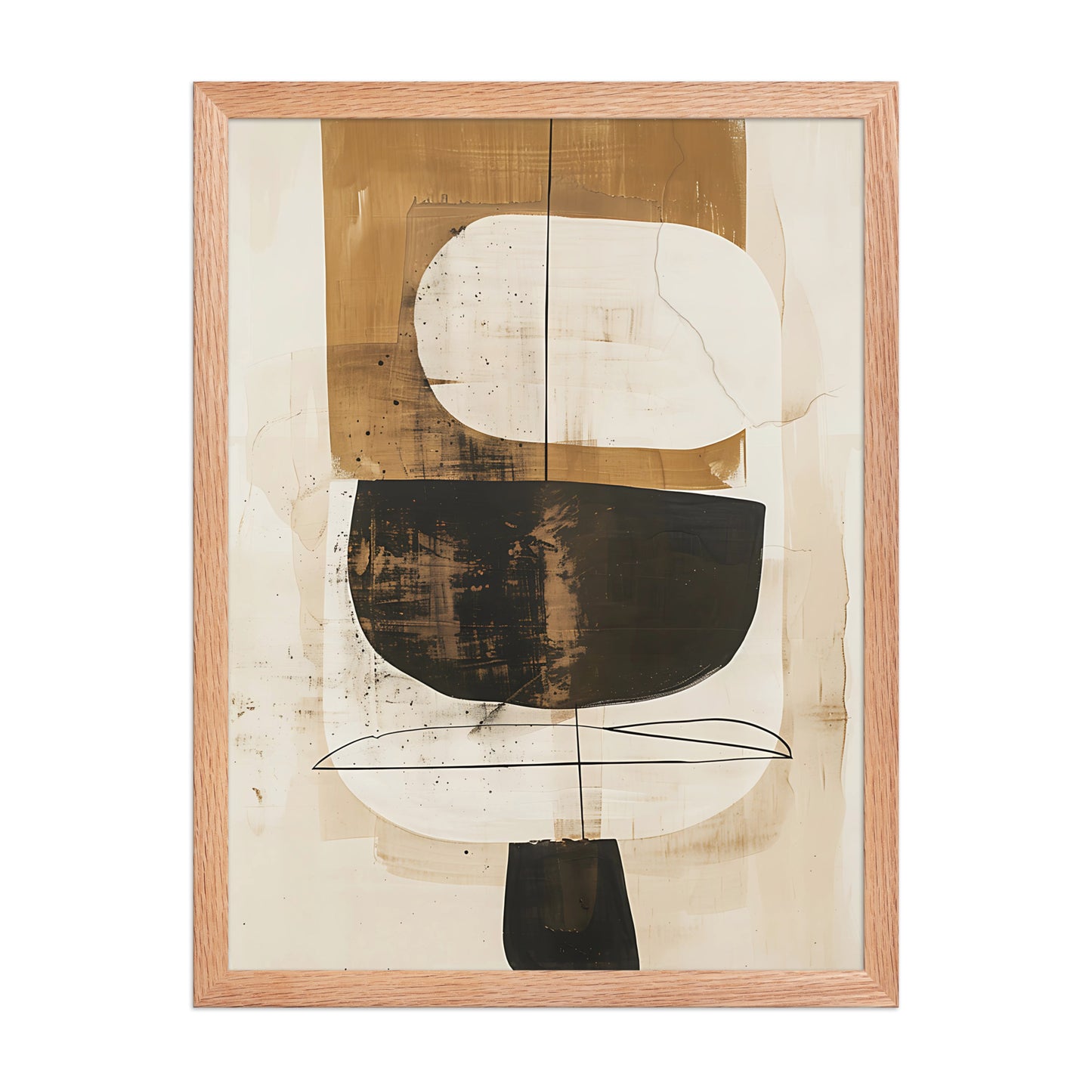 Neutral abstract canvas
