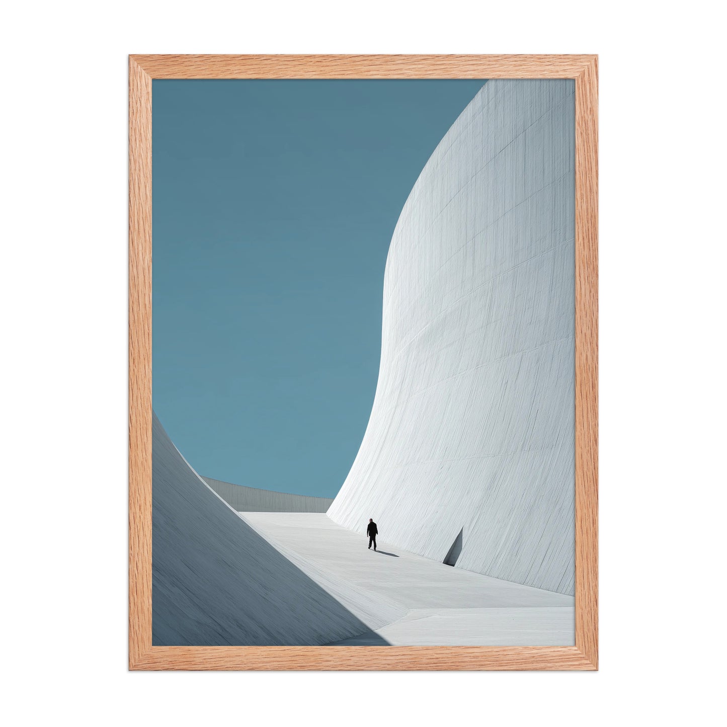 Blue Curves Canvas Wall Art