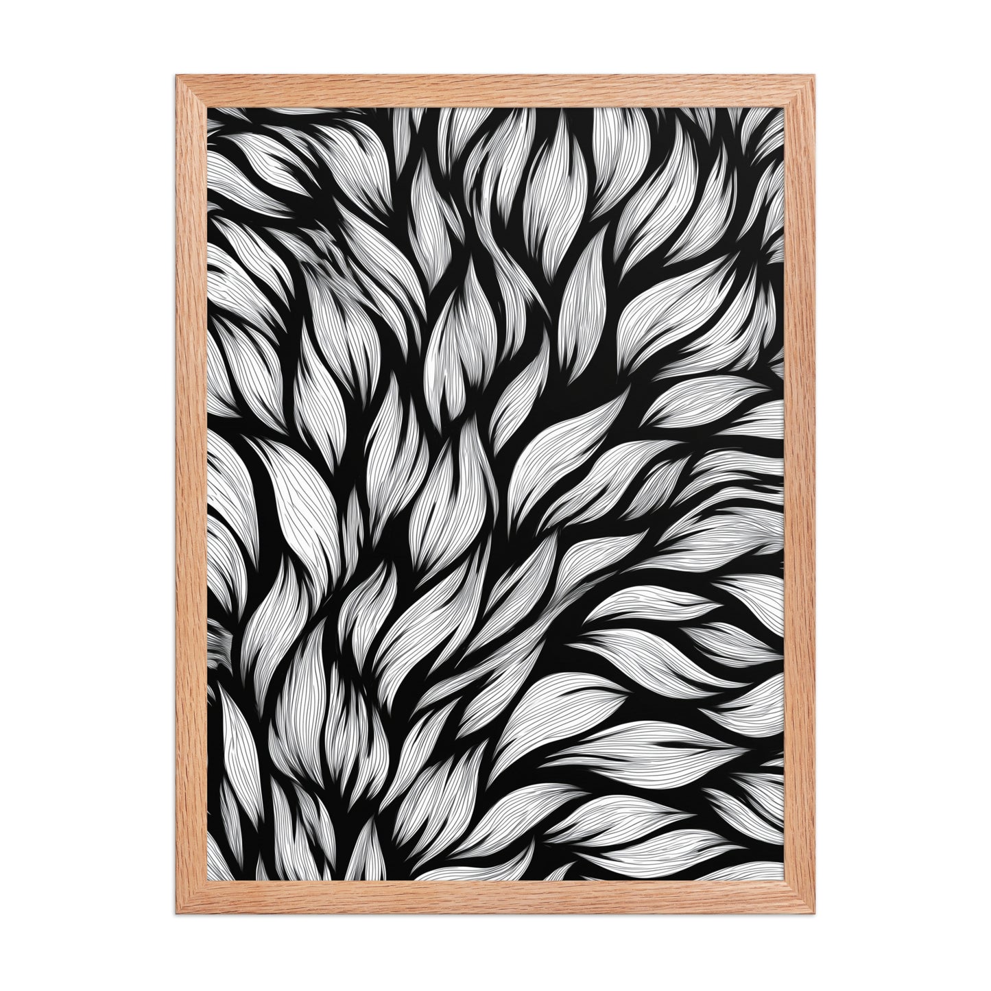 Bold leaves canvas