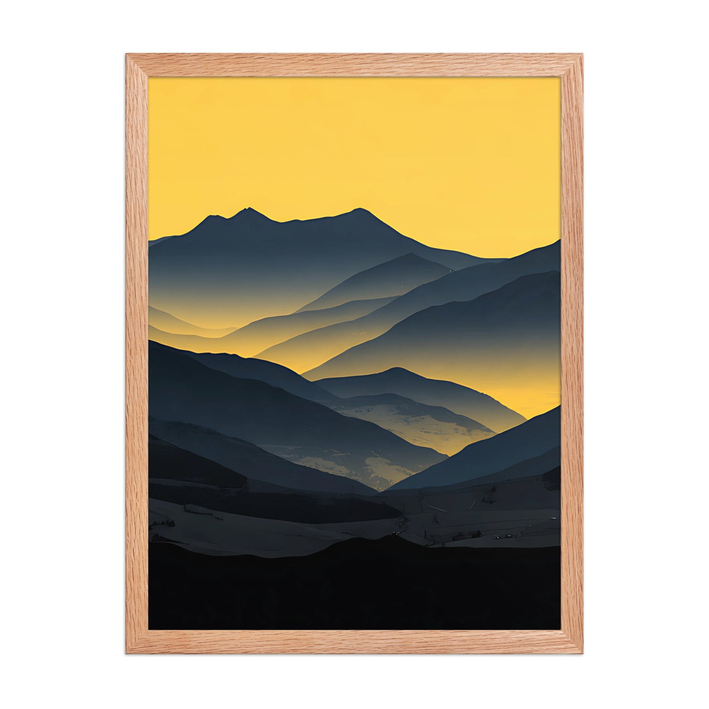 Yellow glow canvas