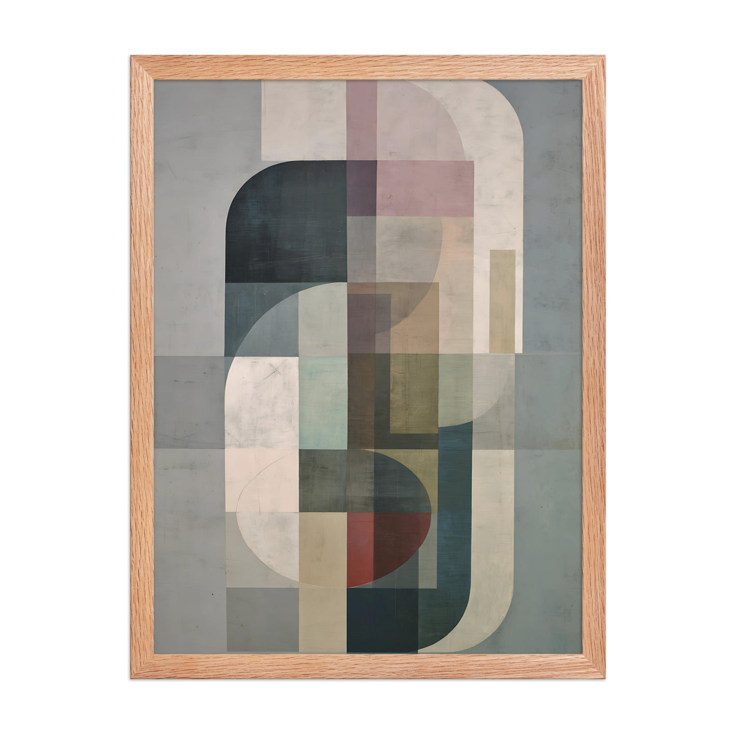 Neutral Shapes Canvas Wall Art Minimalist Decor