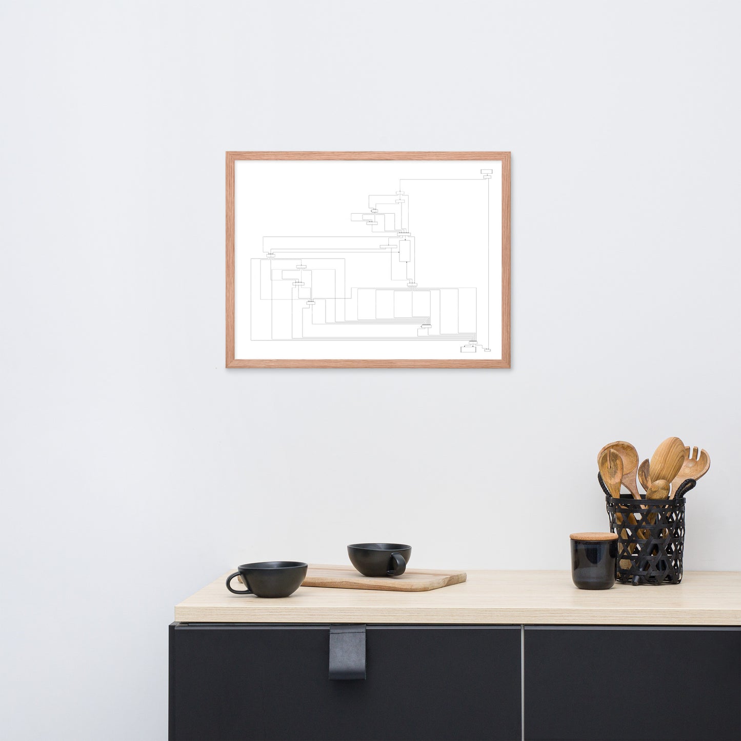 User Flow Abstract Canvas Wall Art 