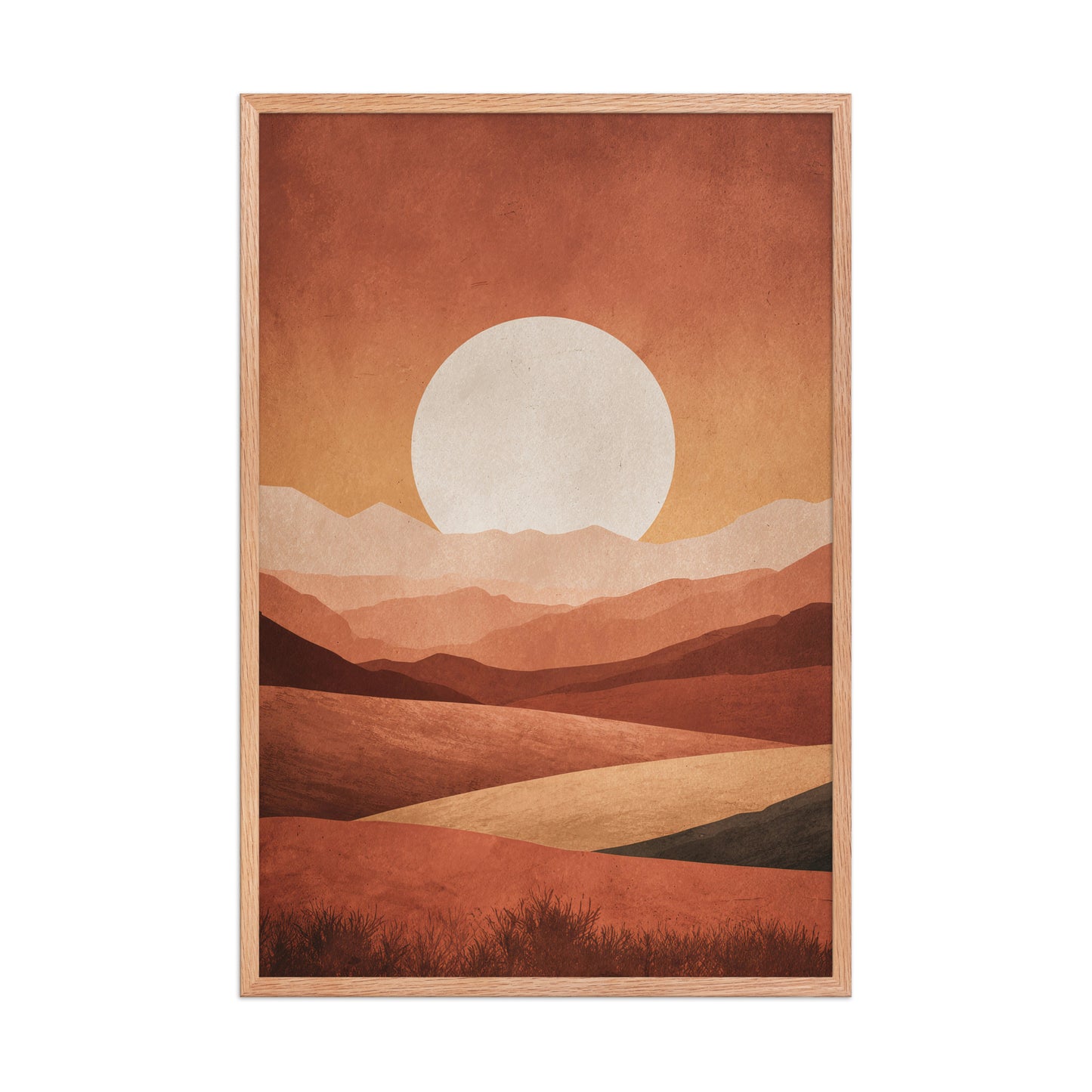 Minimal landscape canvas