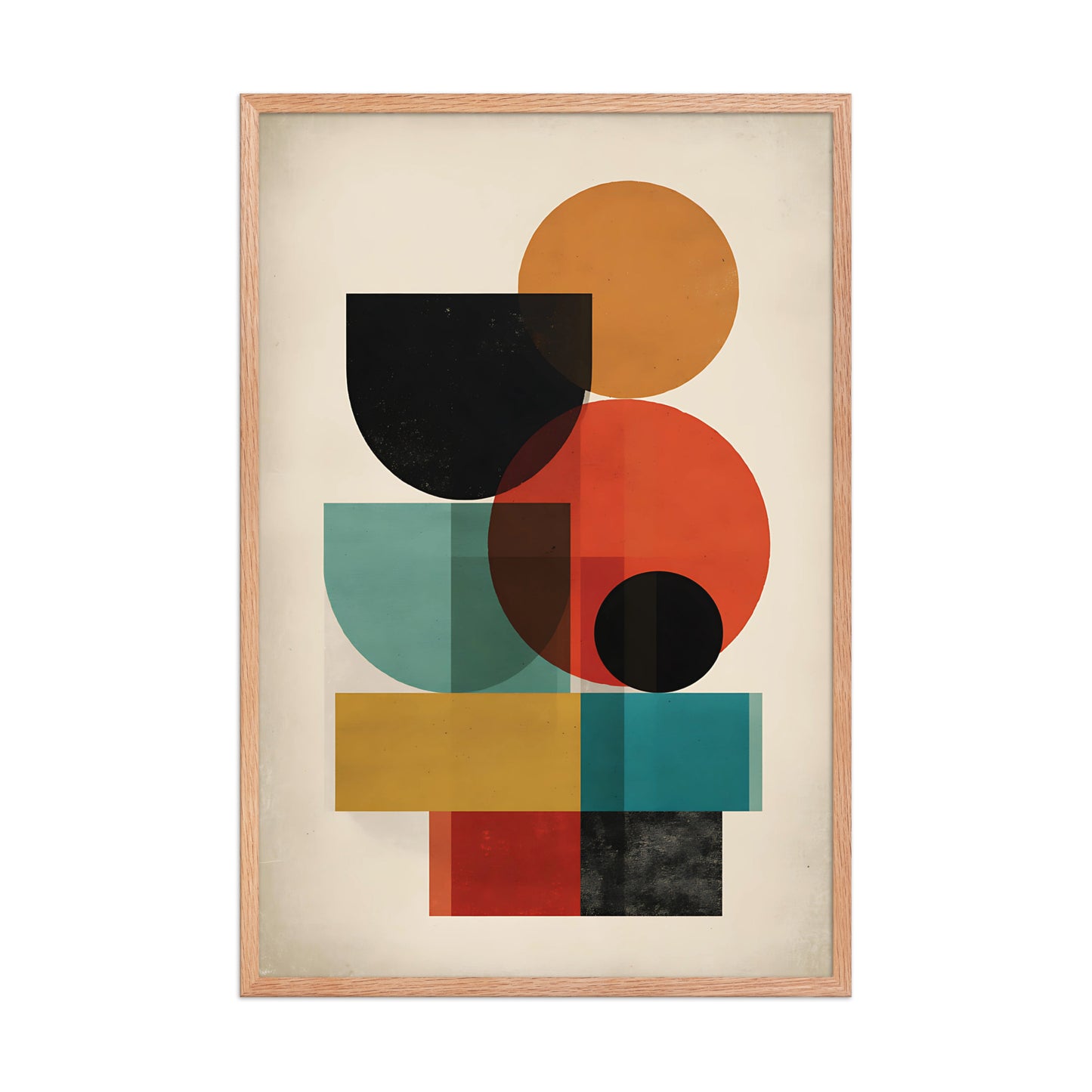 Shapes in colour canvas
