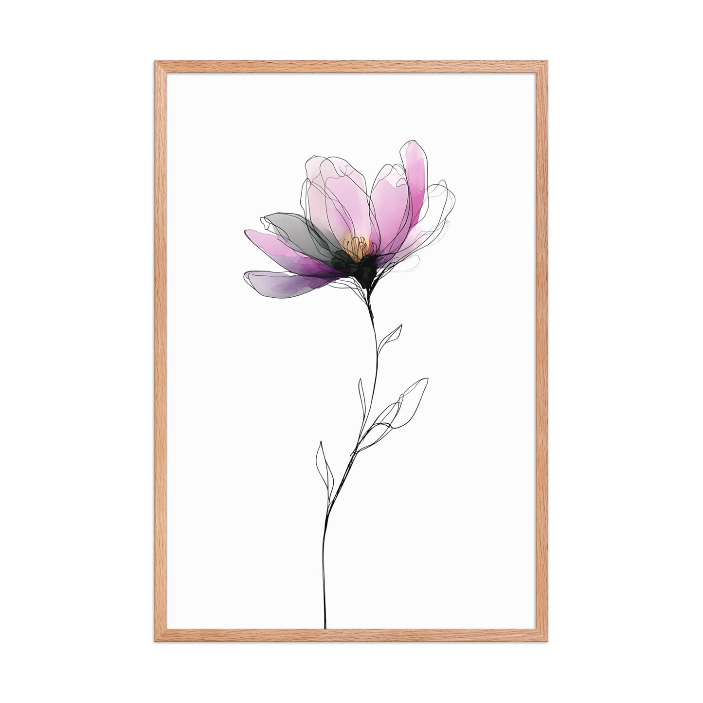 Colourful flower canvas
