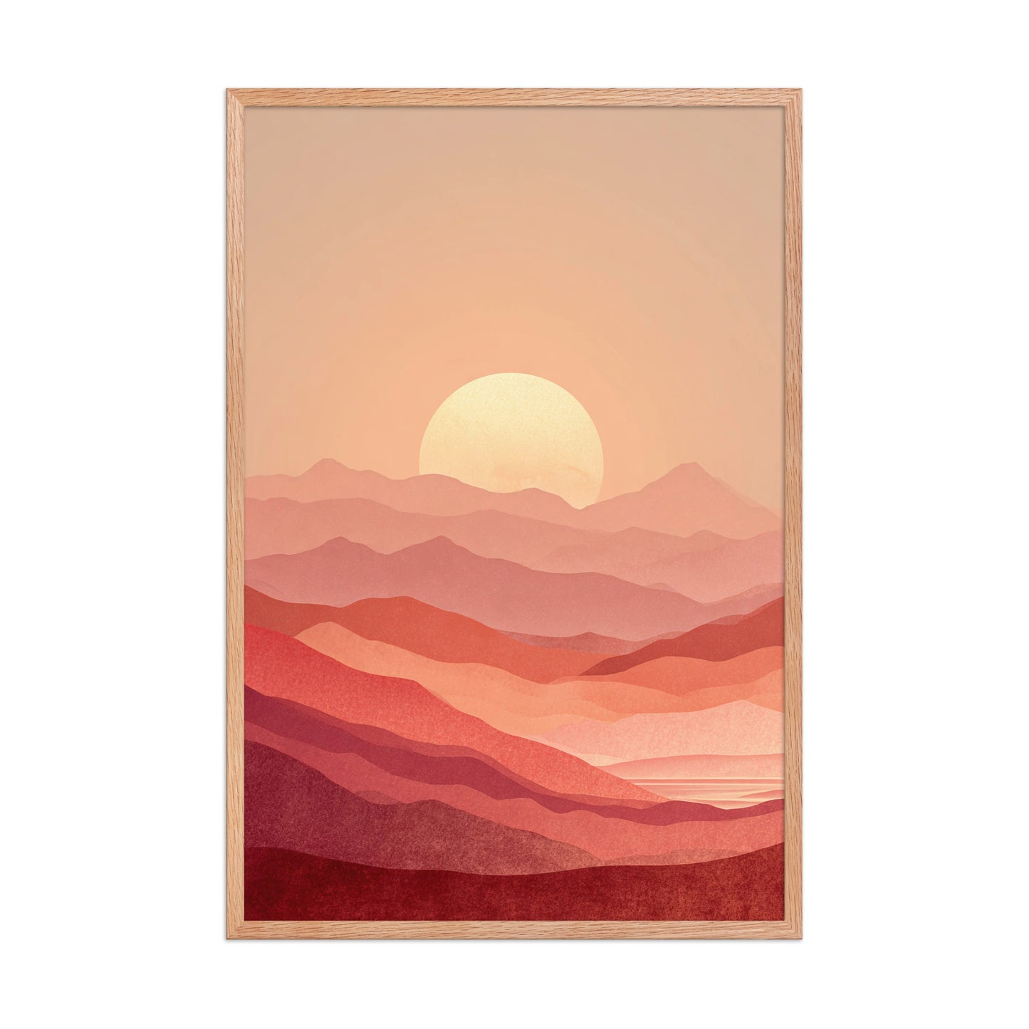 Layered Sunset Landscape