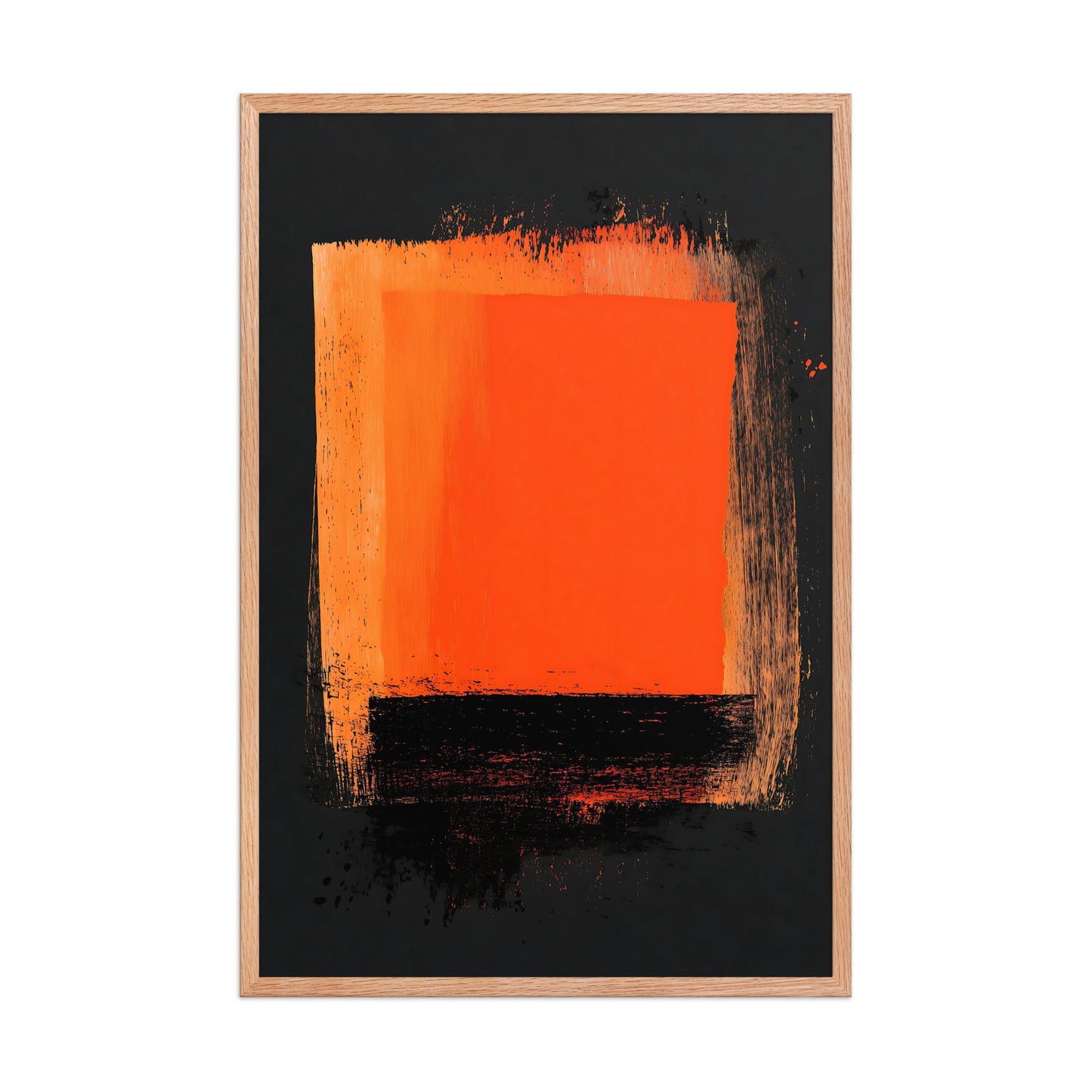 Product mockupOrange and black canvas
