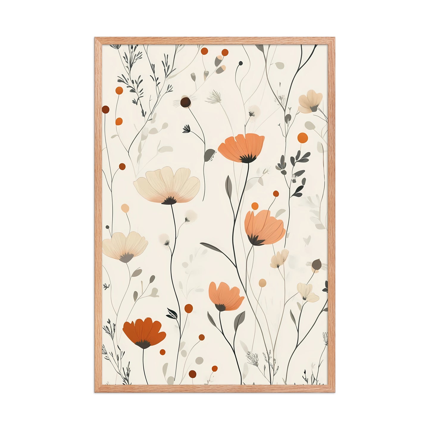 Floral boho canvas