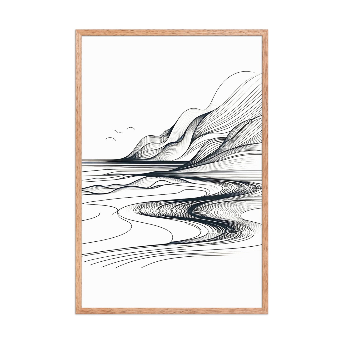 Landscape Lines Canvas Wall Art 