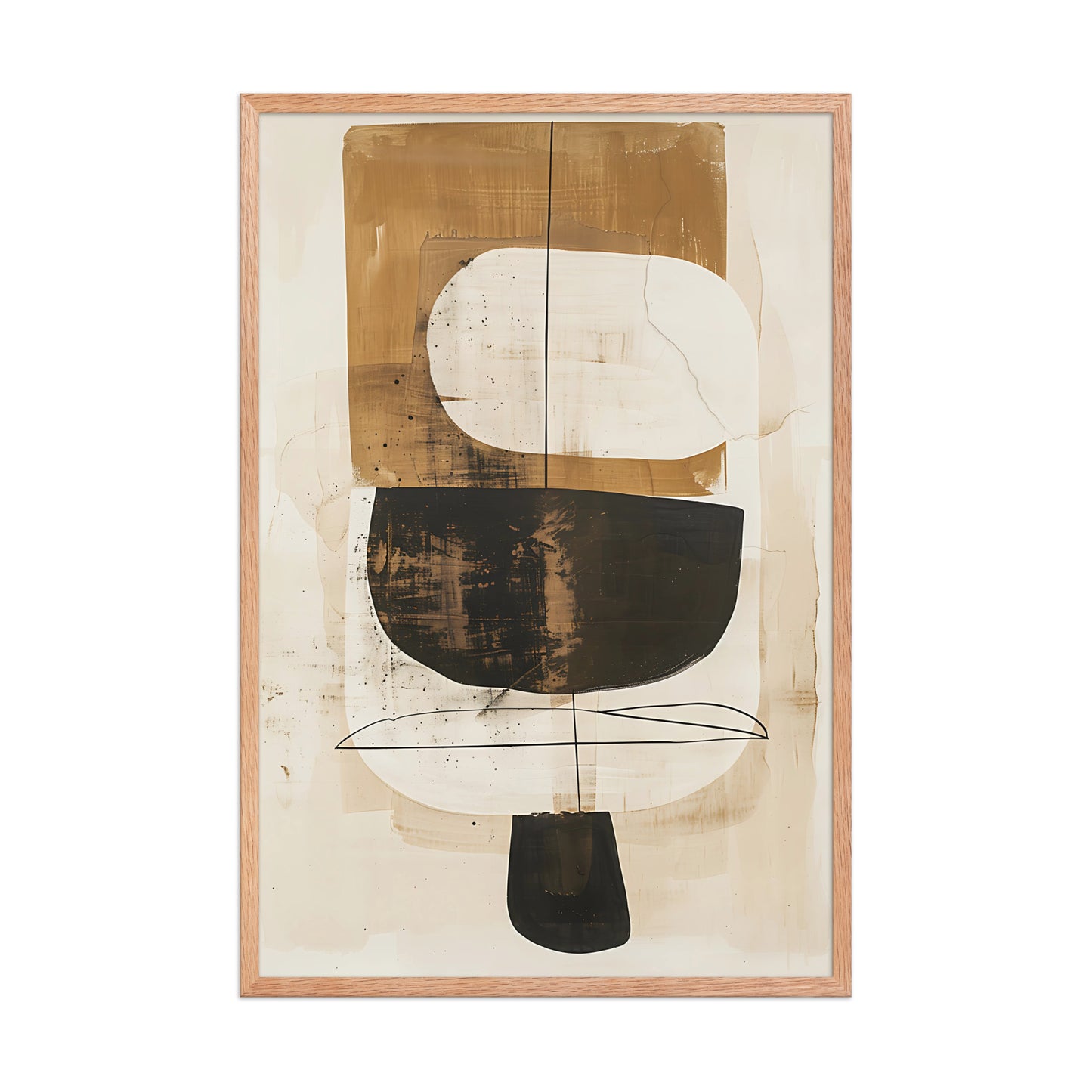 Neutral abstract canvas