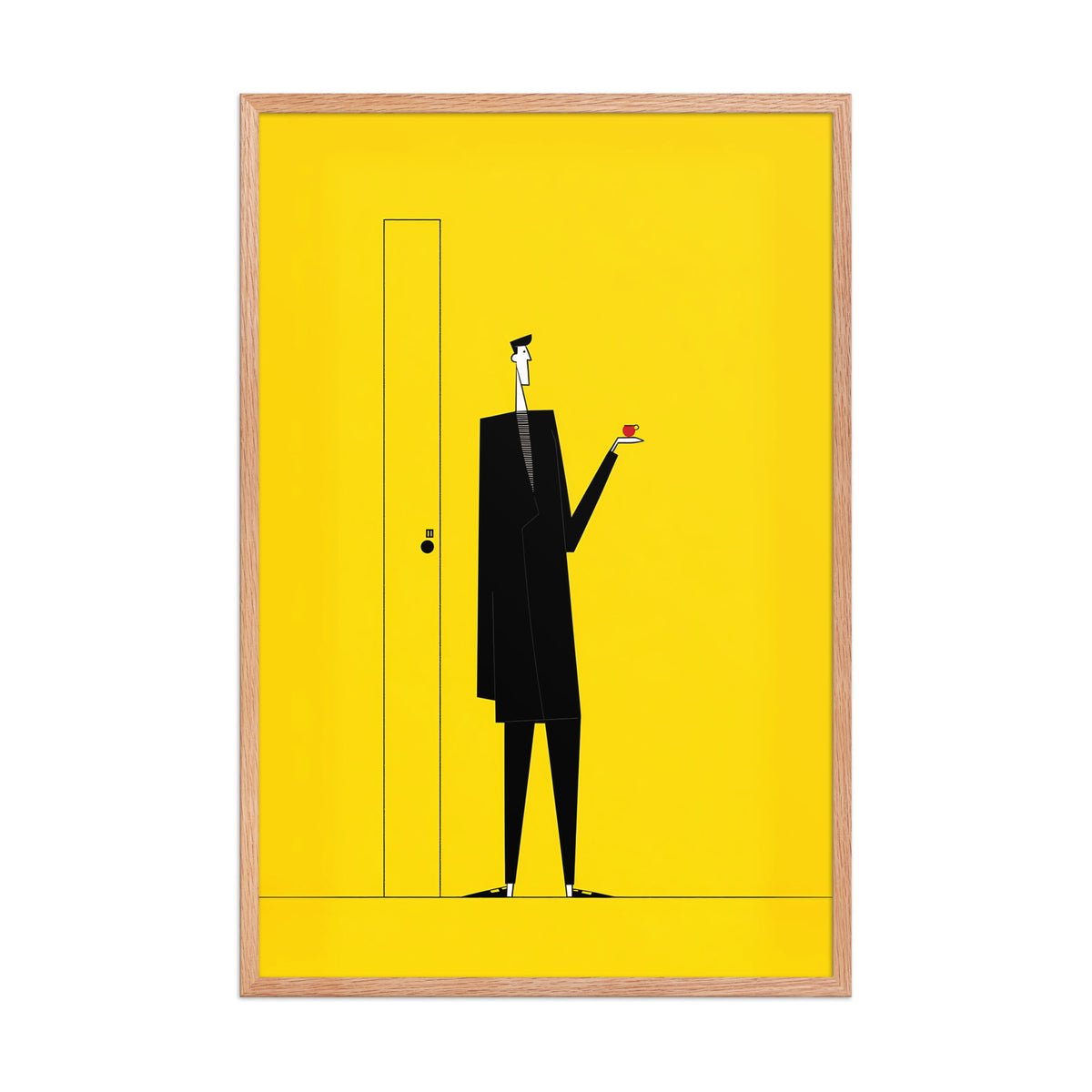 Yellow Door Canvas Wall Art