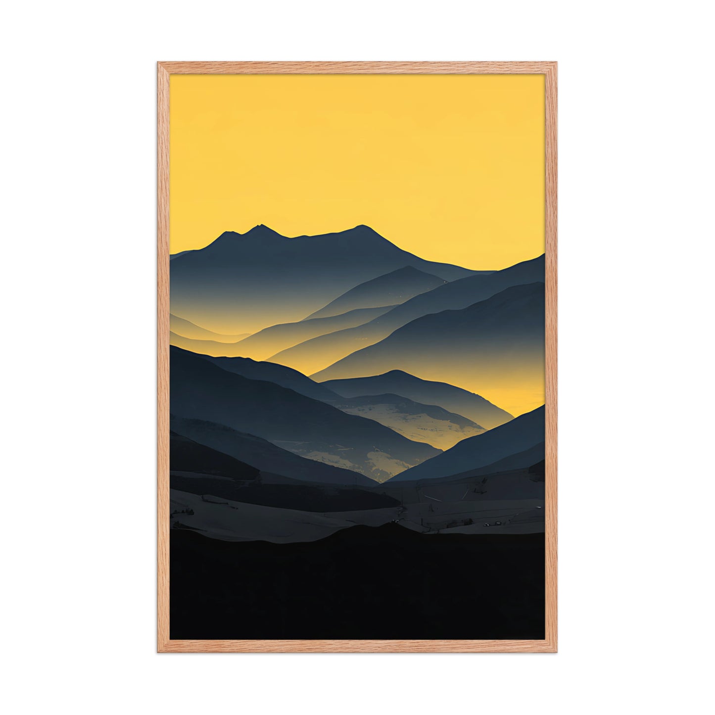 Yellow glow canvas