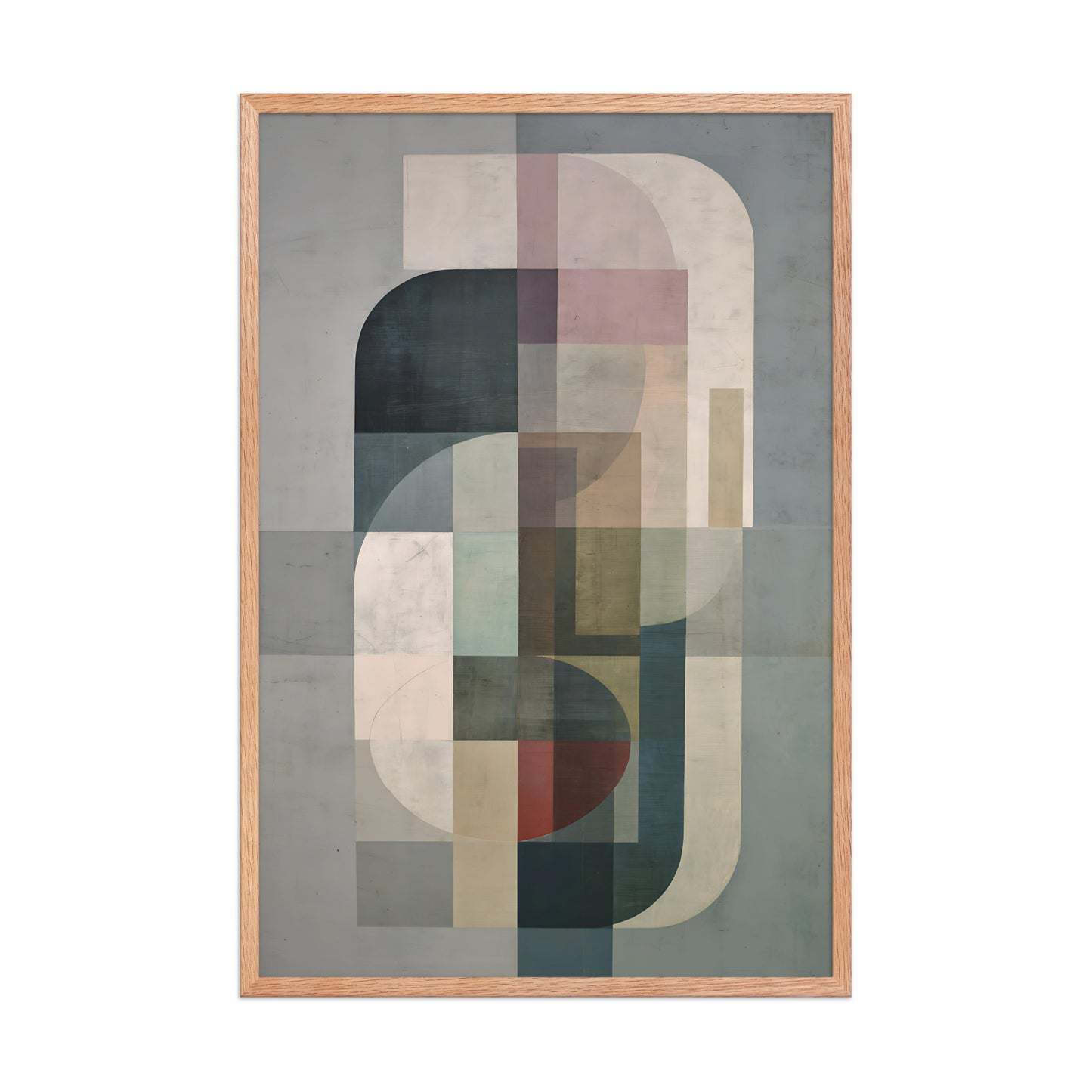 Neutral Shapes Canvas Wall Art Minimalist Decor