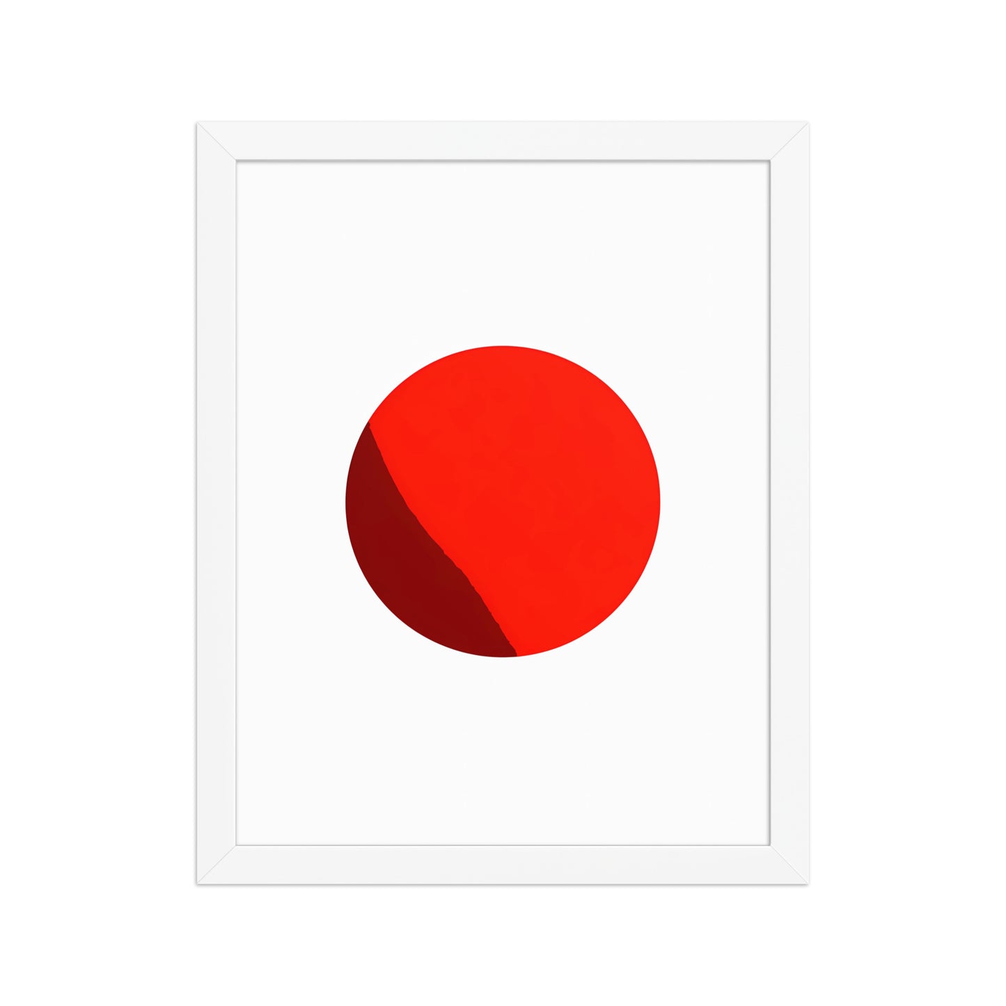 Minimalist red colour pop canvas