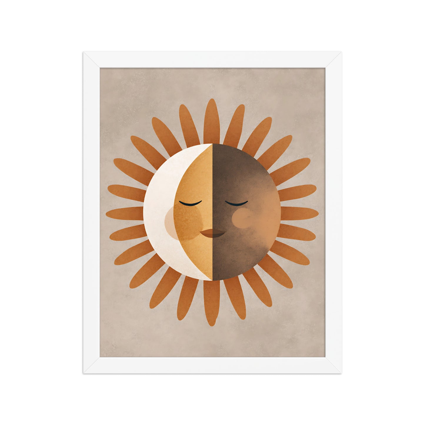 Boho sun canvas