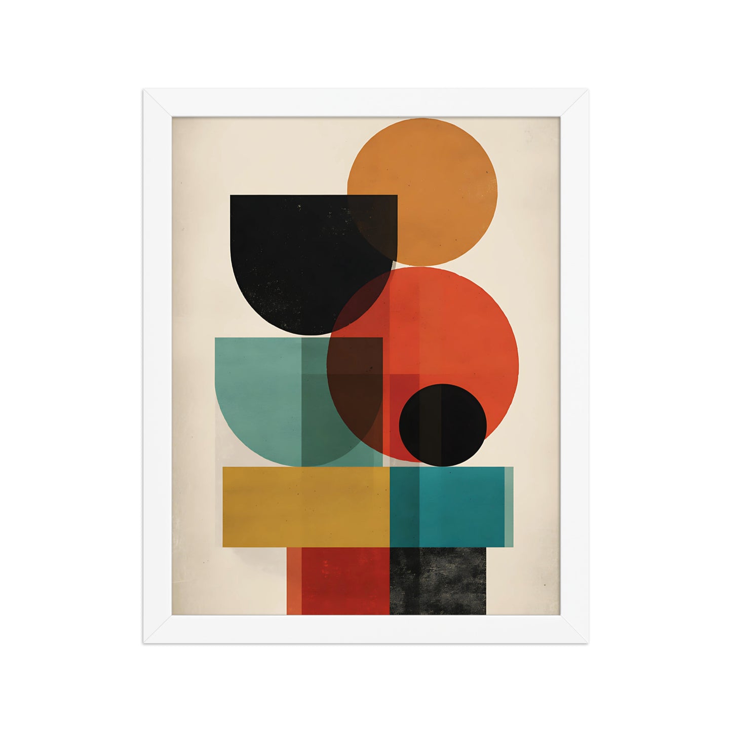 Shapes in colour canvas