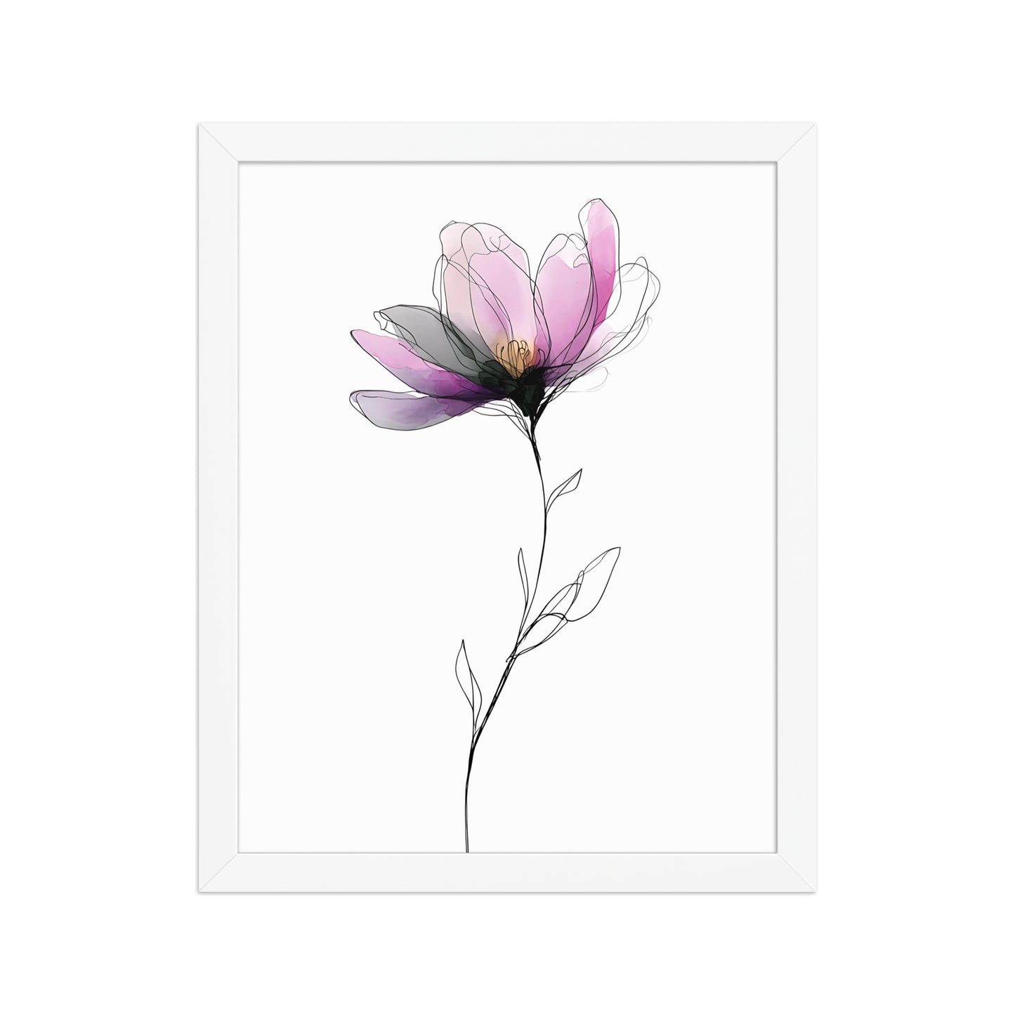 Colourful flower canvas