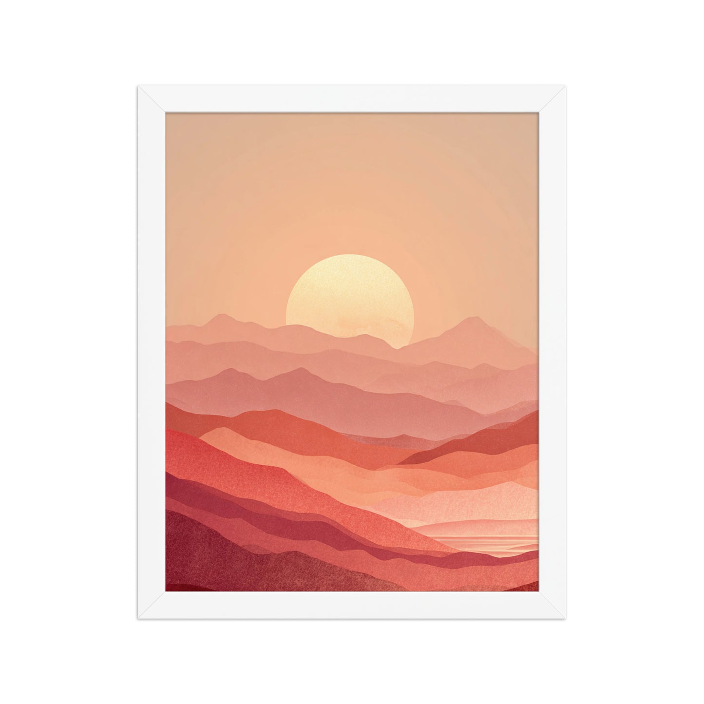 Layered Sunset Landscape