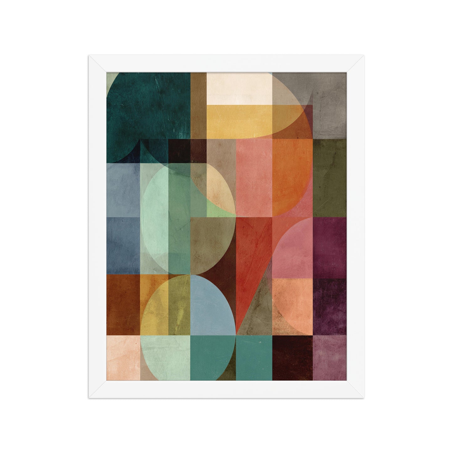 Colourful shapes canvas