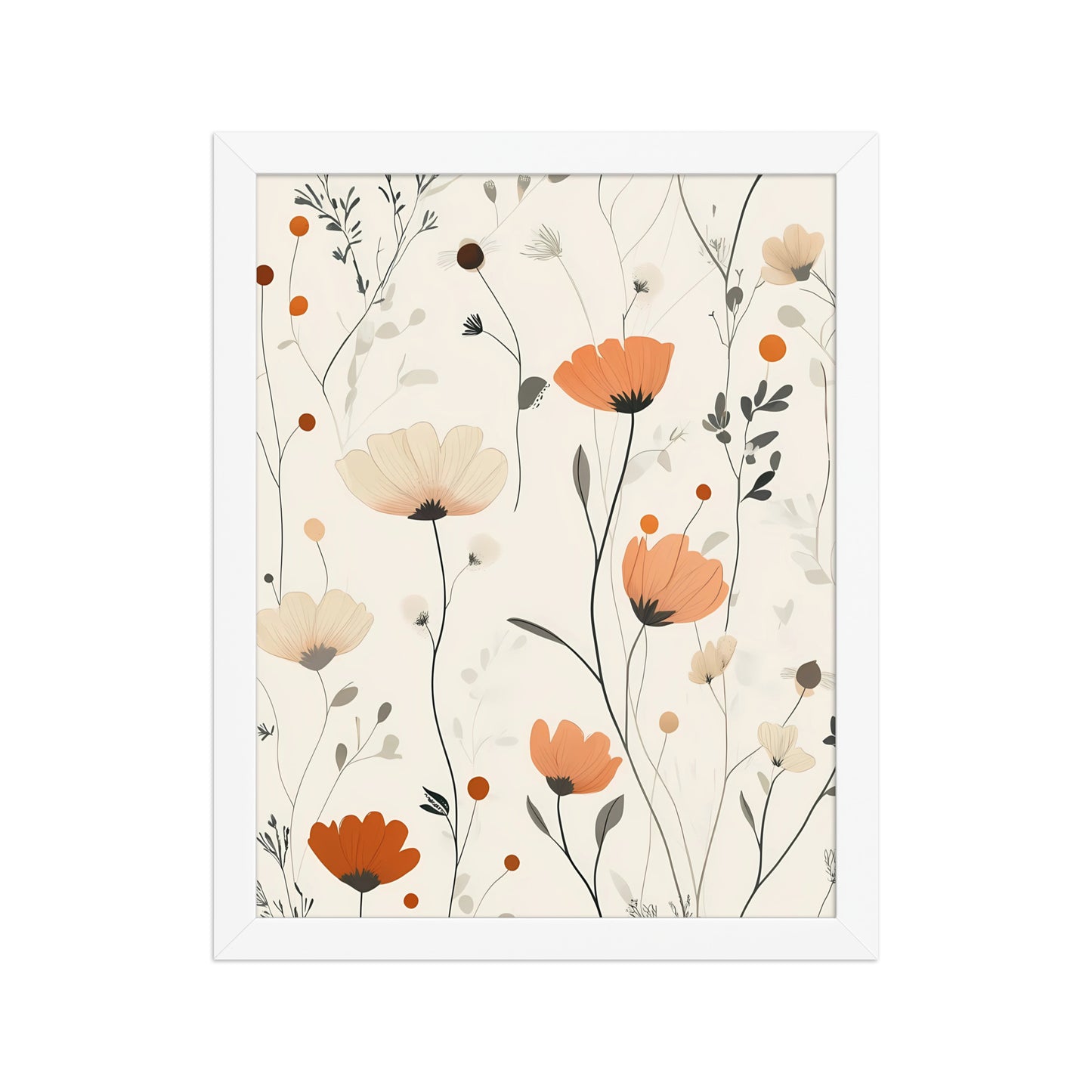 Floral boho canvas