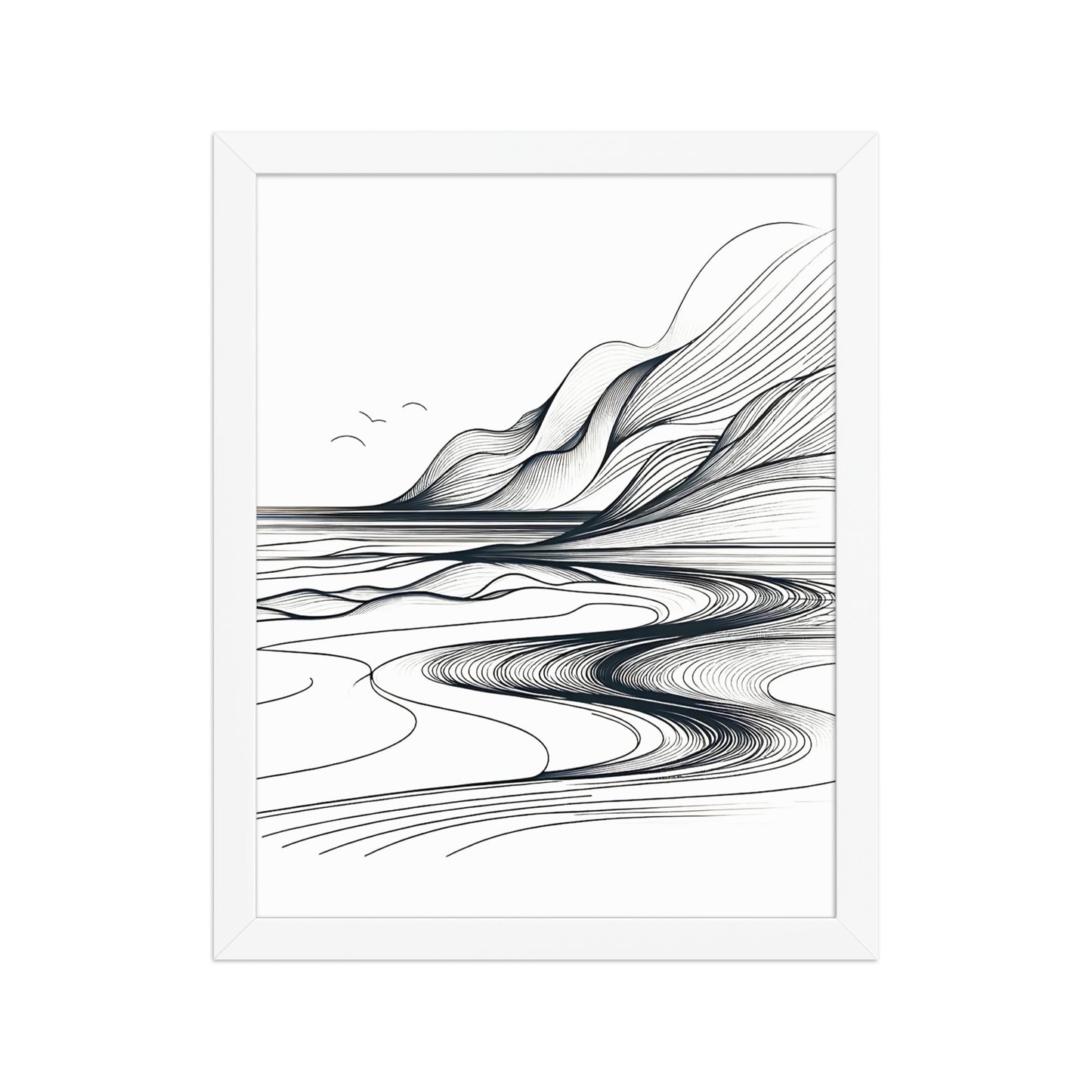 Landscape Lines Canvas Wall Art 