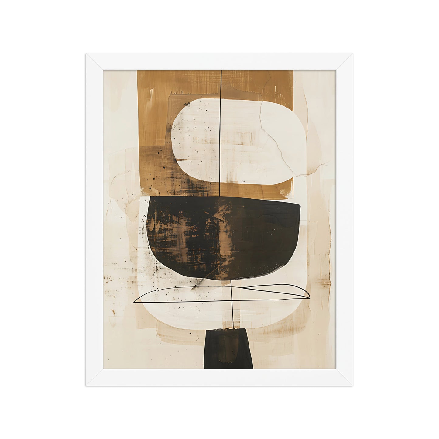 Neutral abstract canvas