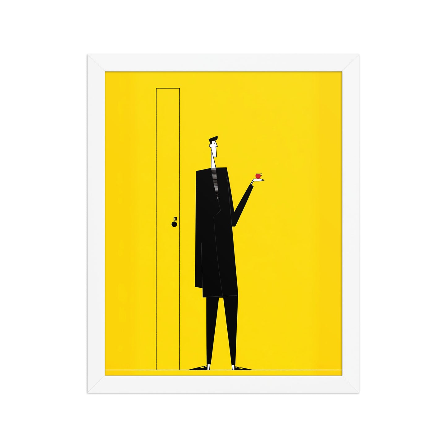 Yellow Door Canvas Wall Art
