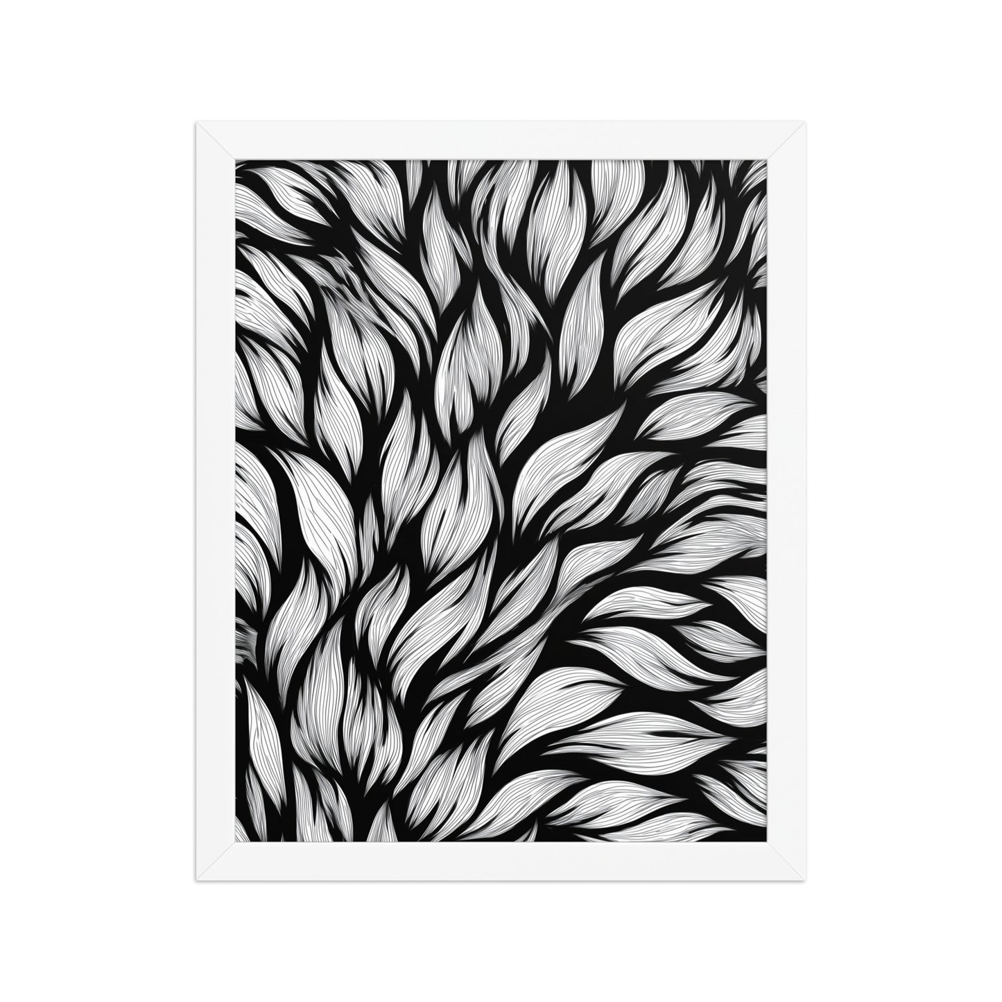 Bold leaves canvas