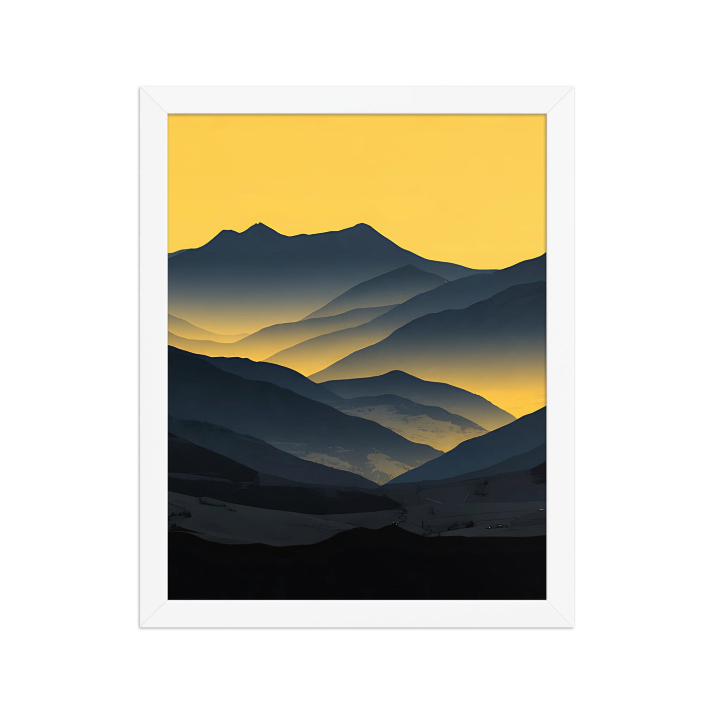 Yellow glow canvas